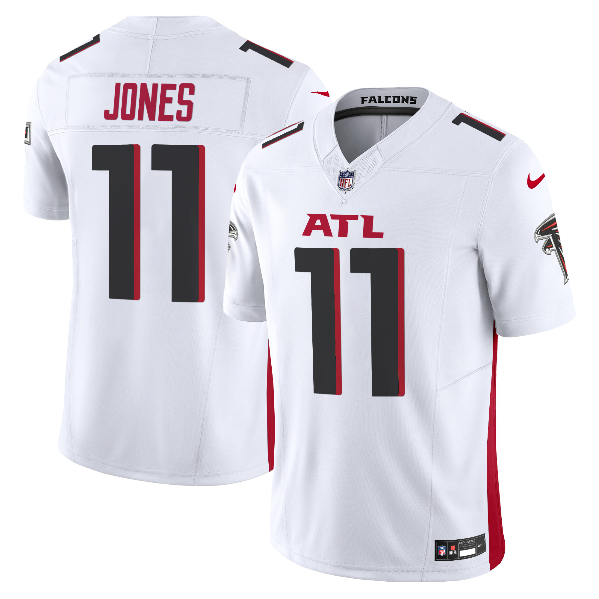 Julio Jones Men's Atlanta Falcons 2024 Vapor Limited White Jersey - All Stitched