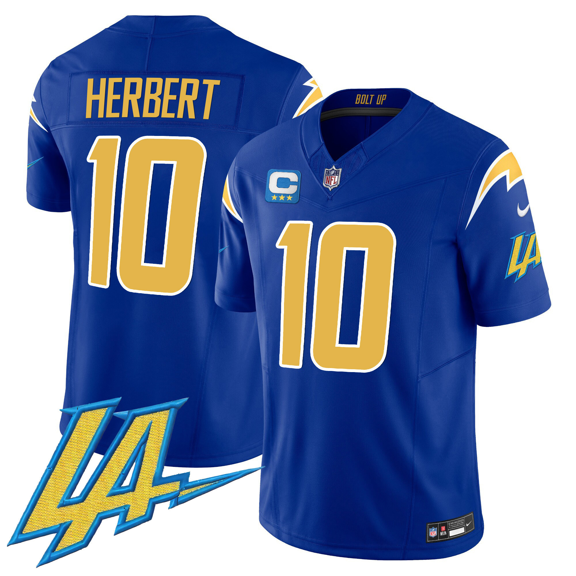 Justin Herbert Men's Los Angeles Chargers Vapor Limited Royal Jersey - All Stitched
