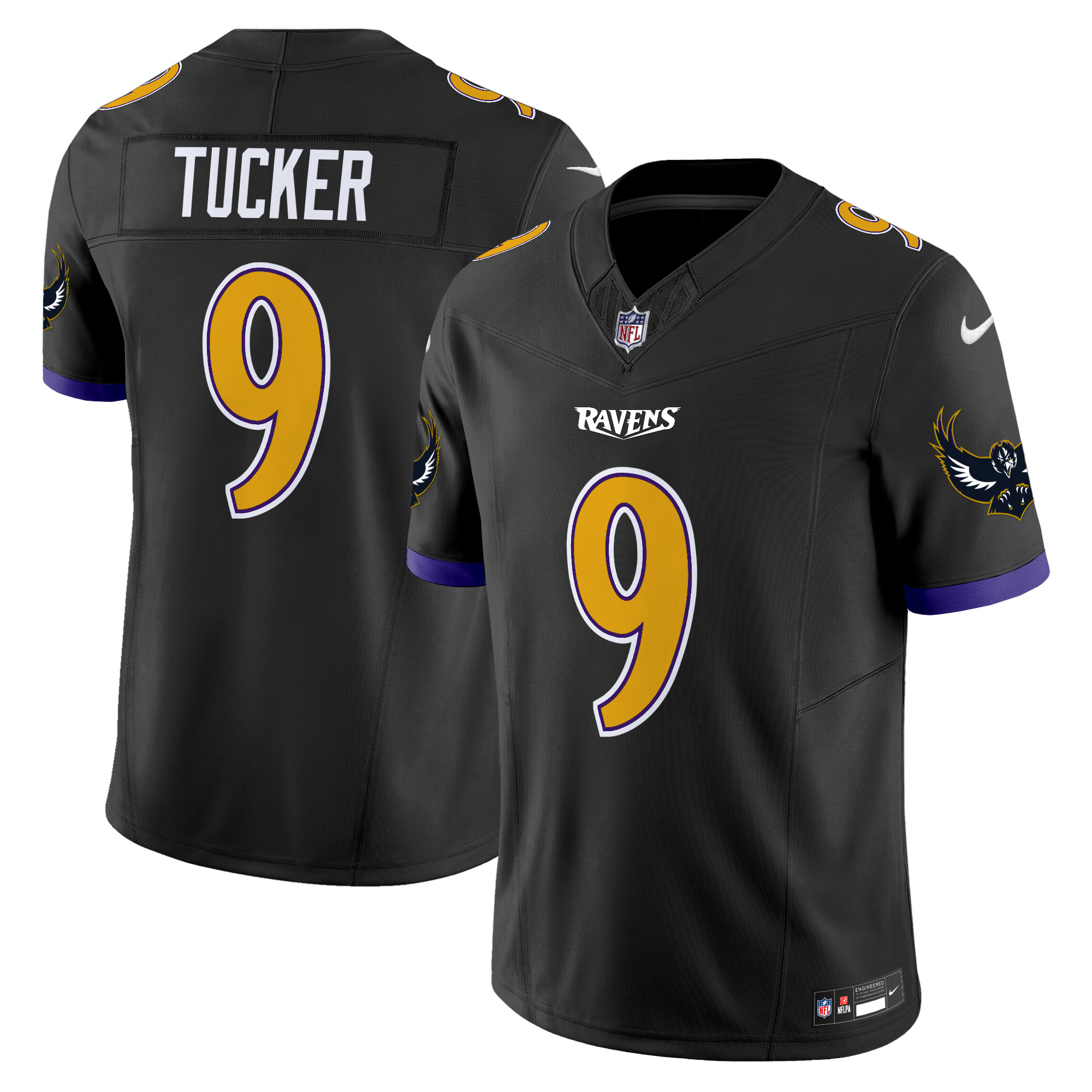 Justin Tucker Men's Baltimore Ravens Special Vapor Limited Black Jersey - All Stitched