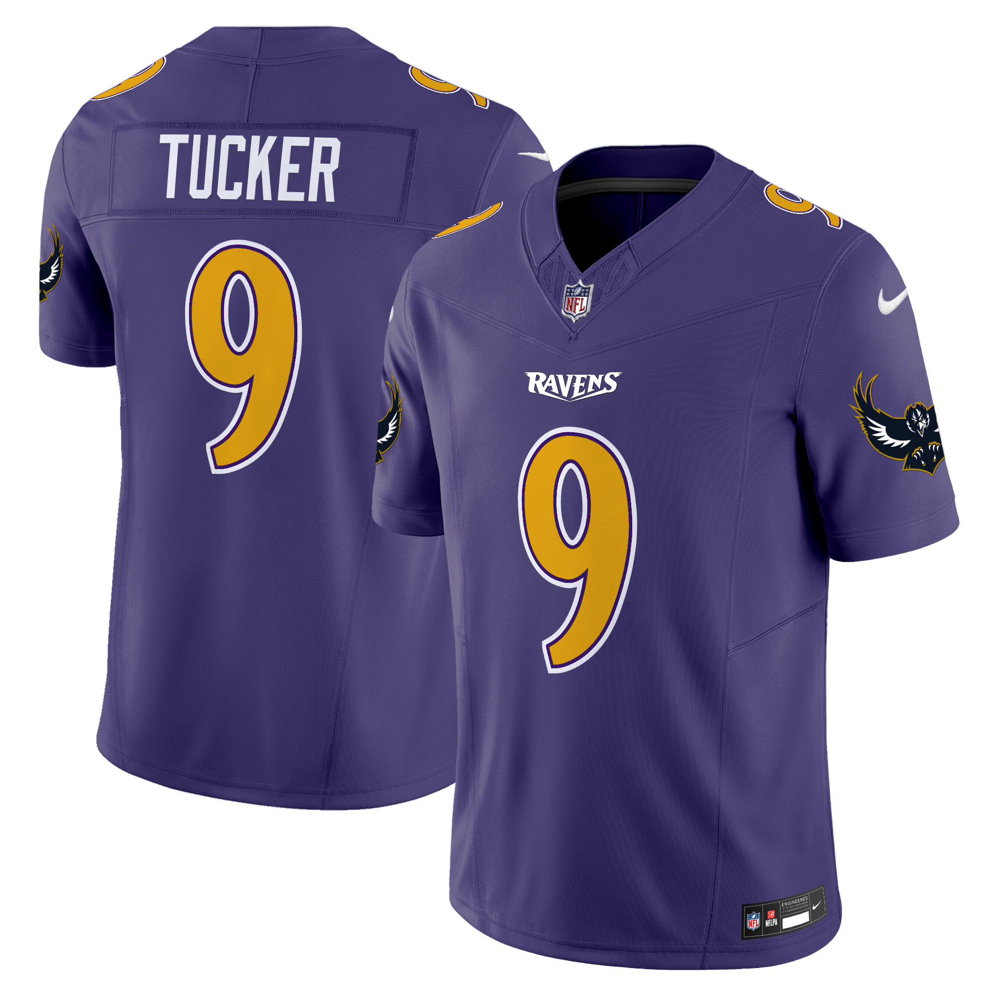 Justin Tucker Men's Baltimore Ravens Special Vapor Limited Purple Jersey - All Stitched