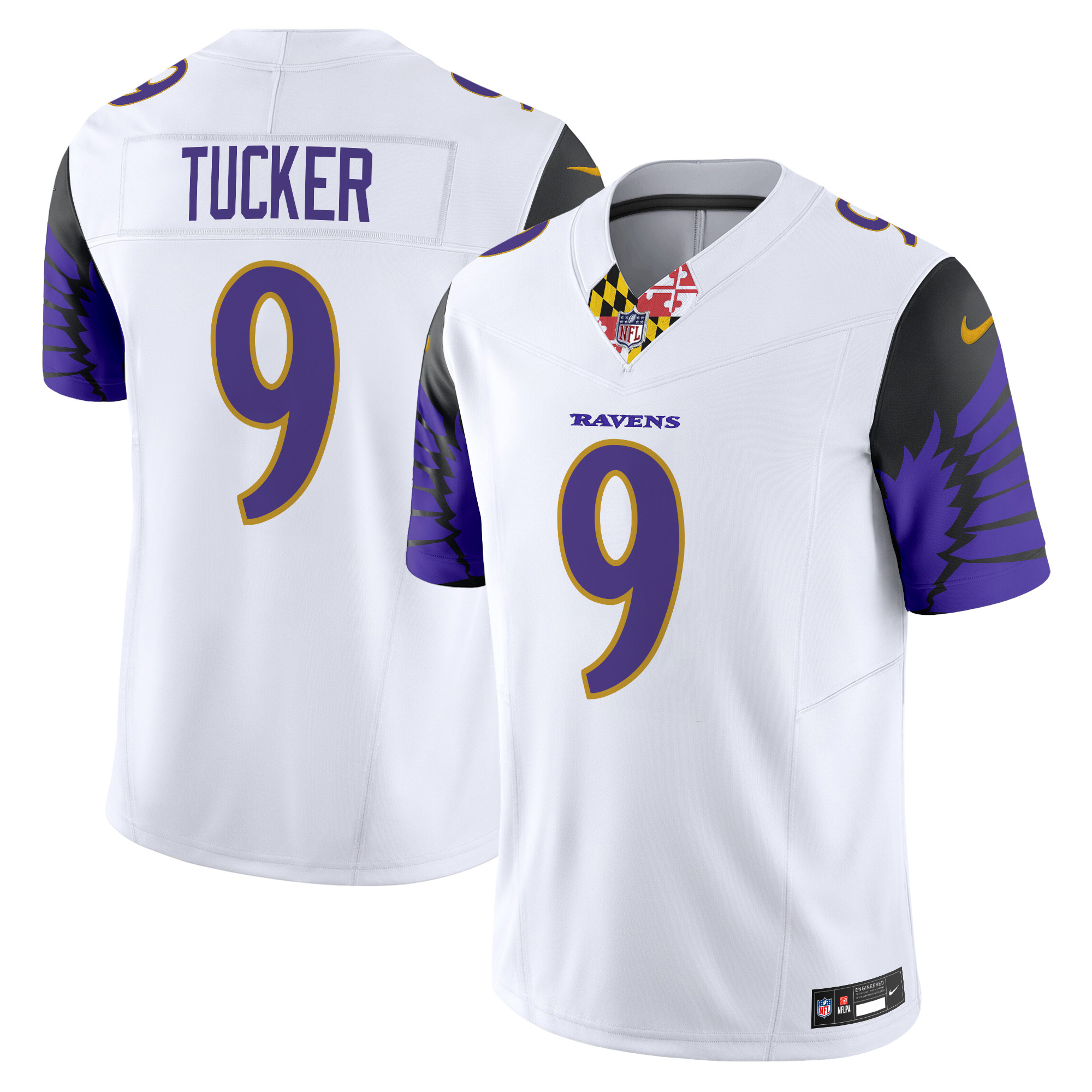 Justin Tucker Men's Baltimore Ravens Special Vapor Limited White Jersey - All Stitched