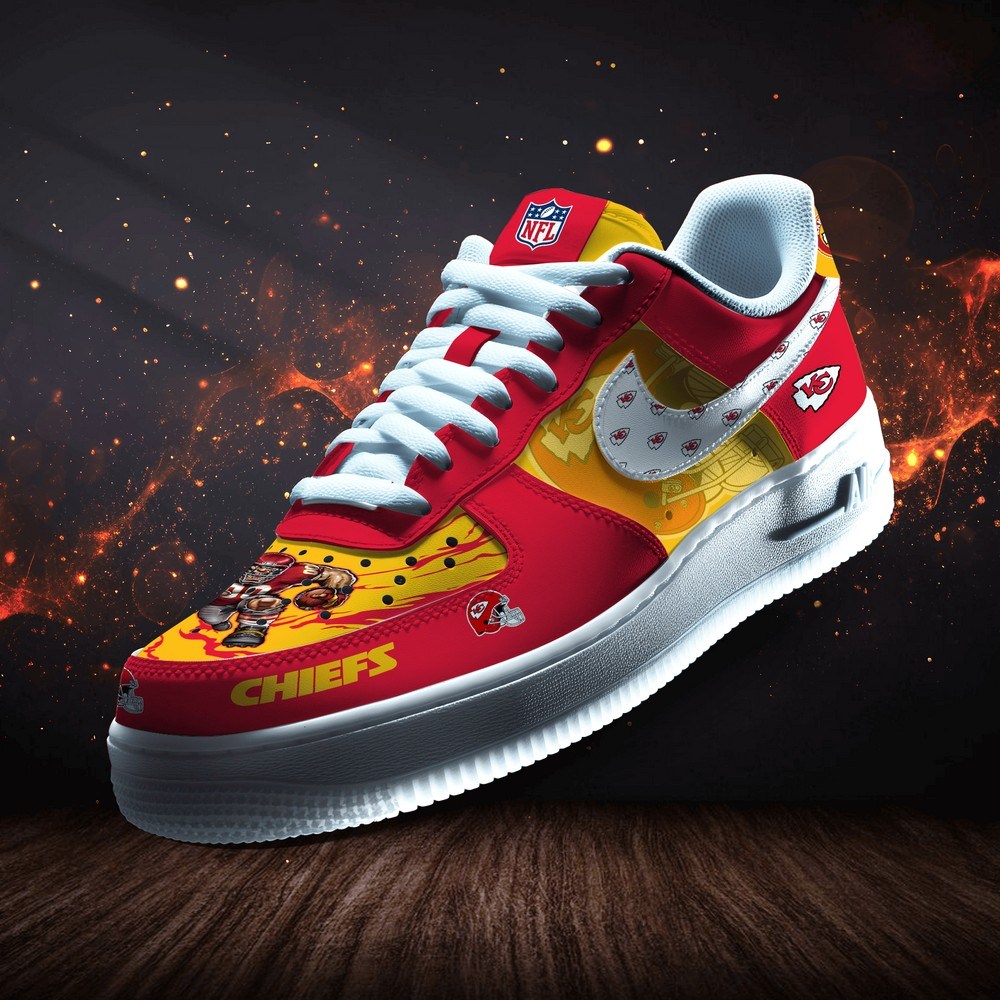 Kansas City Chiefs Personalized AF1 Fan Shoes