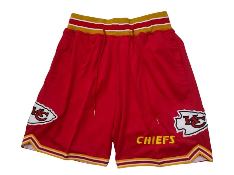 Kansas City Chiefs Team ID Mesh Throwback Shorts - Basketball Shorts Store