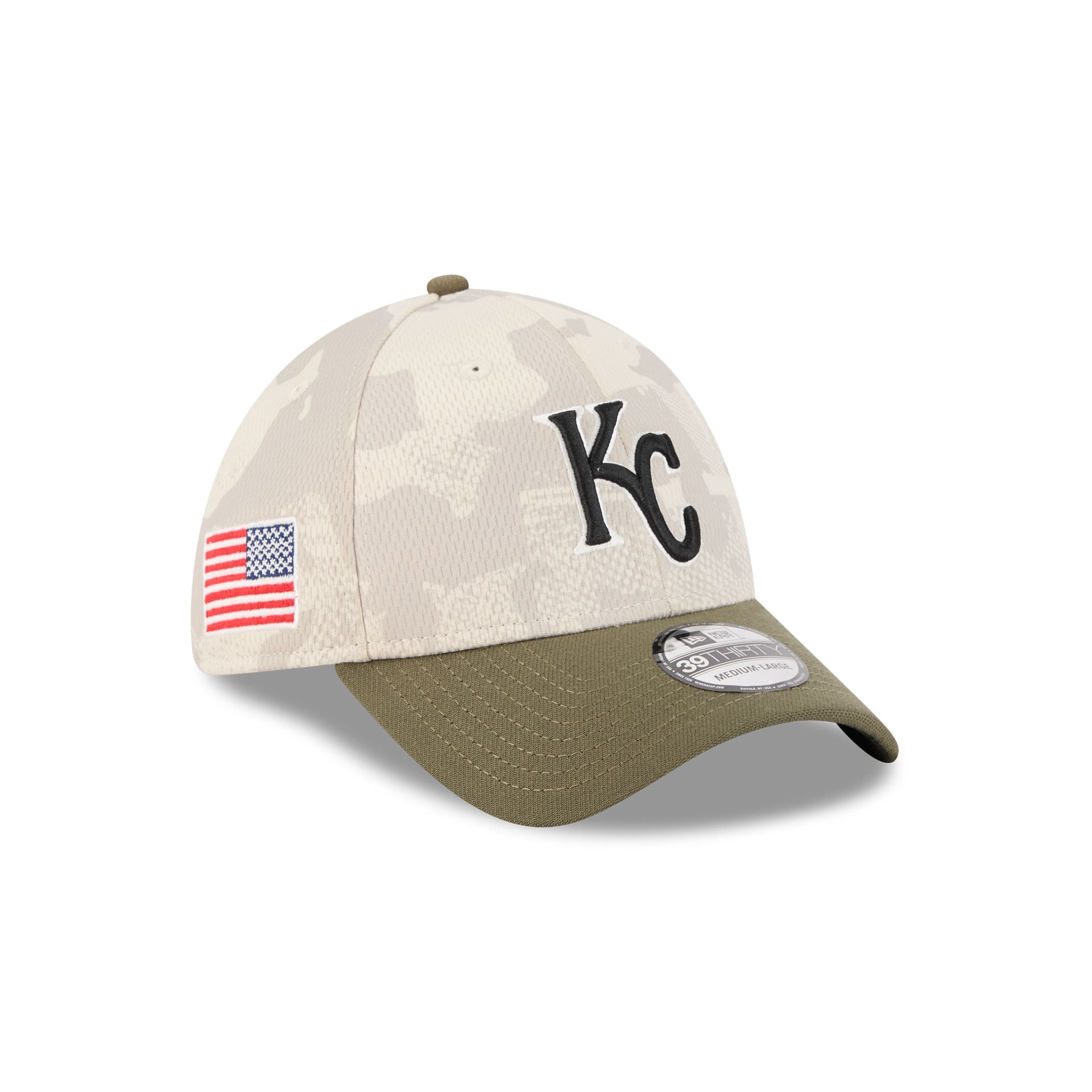 Kansas City Royals Armed Forces Day 2025 39THIRTY Stretch Fit