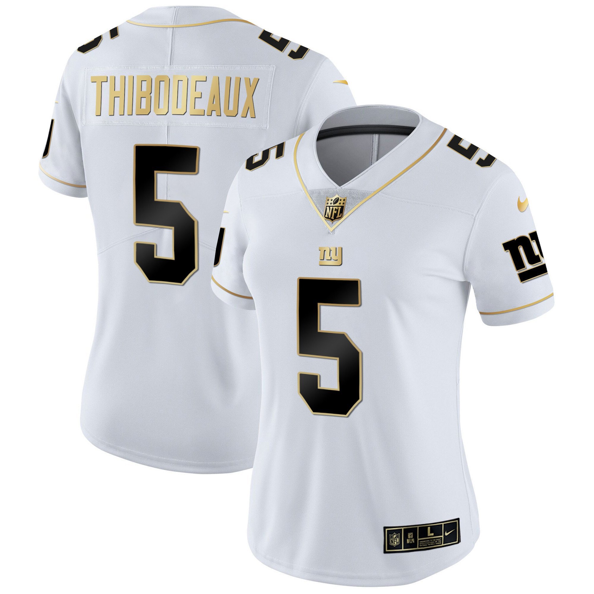 Kayvon Thibodeaux Women's New York Giants Vapor Gold White Gold Jersey - All Stitched