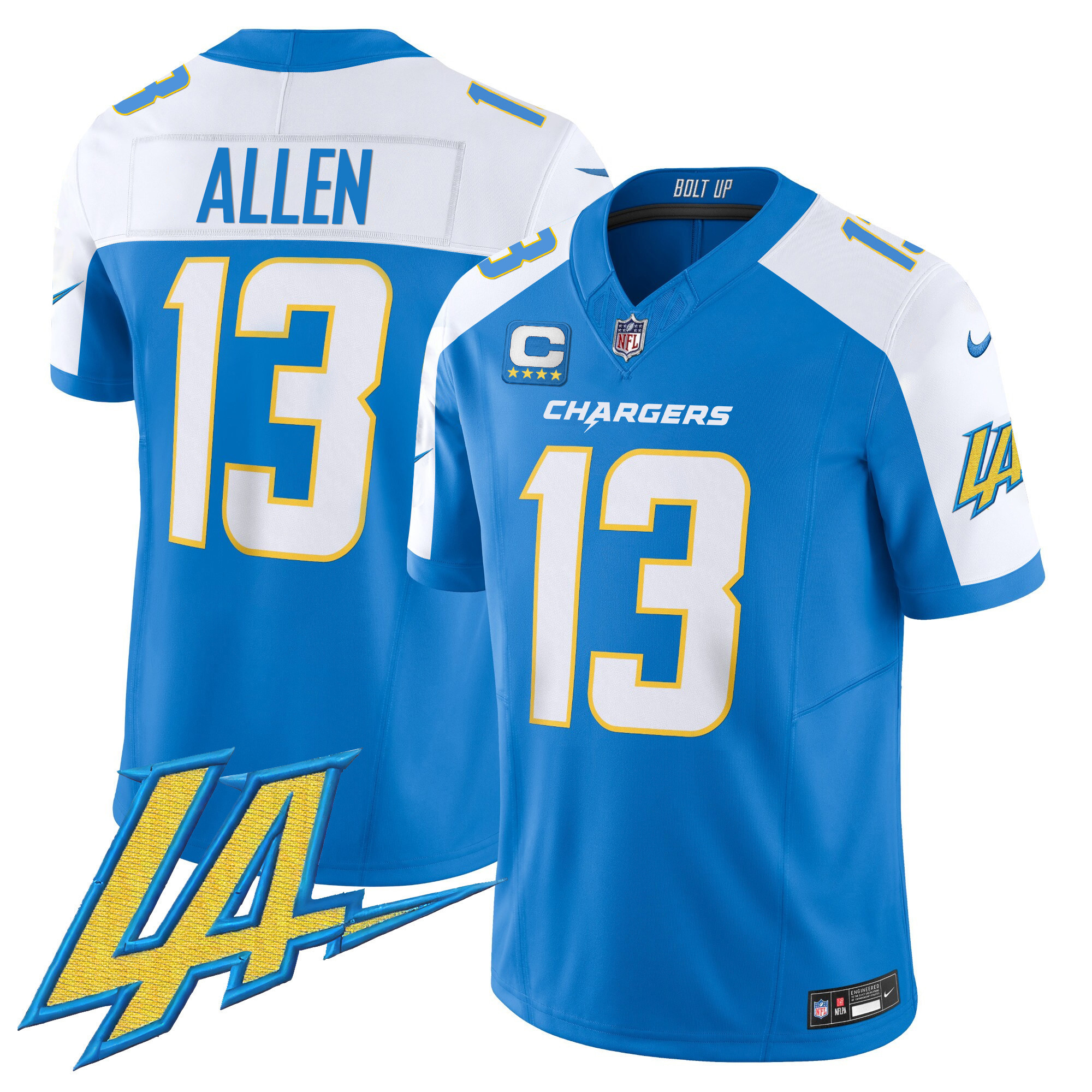 Keenan Allen Men's Los Angeles Chargers Vapor Limited Blue Alternate Jersey - All Stitched