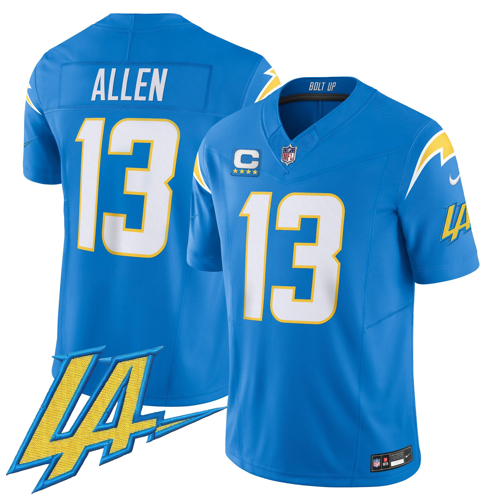 Keenan Allen Men's Los Angeles Chargers Vapor Limited Powder Blue Jersey - All Stitched