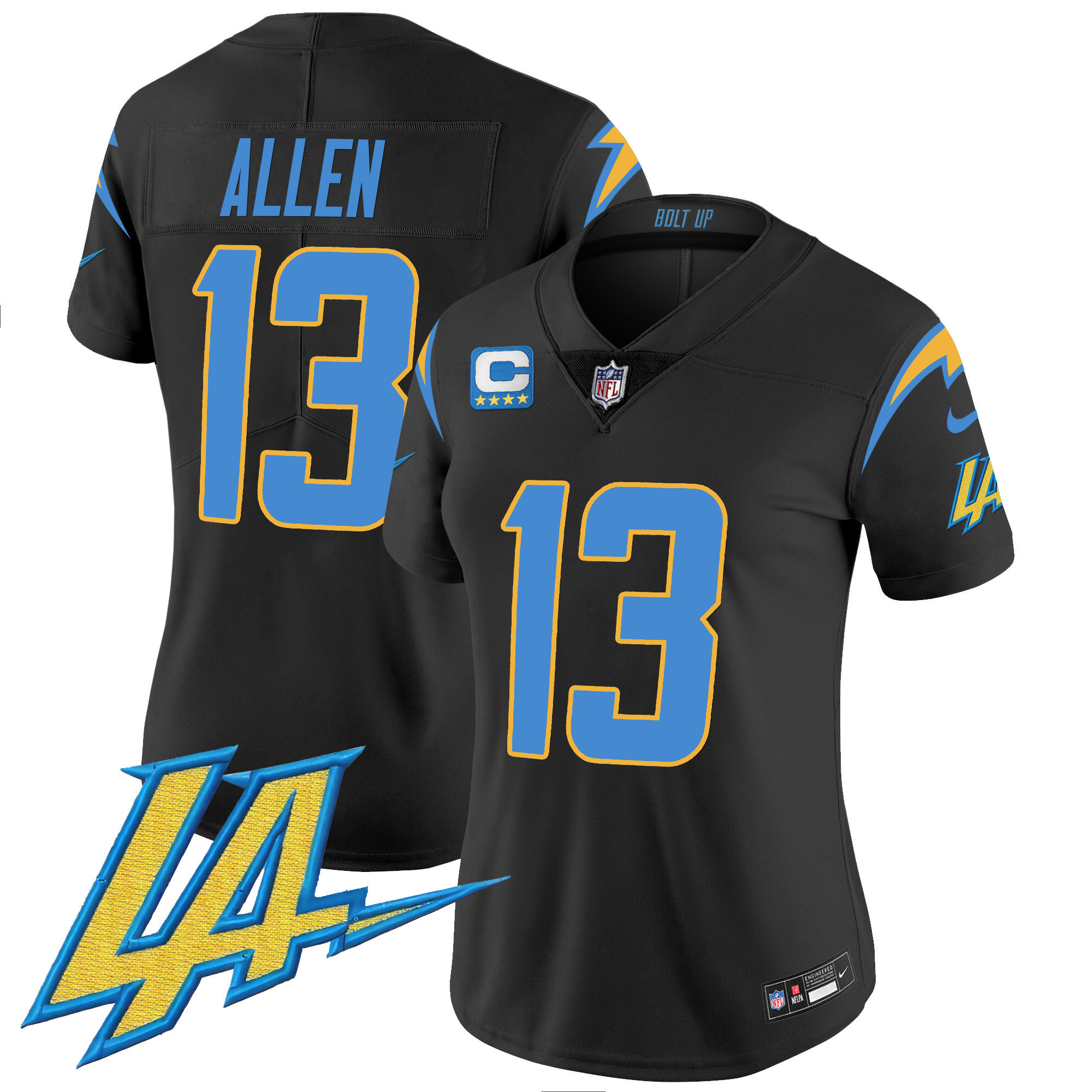 Keenan Allen Women's Los Angeles Chargers Vapor Limited Black Jersey - All Stitched