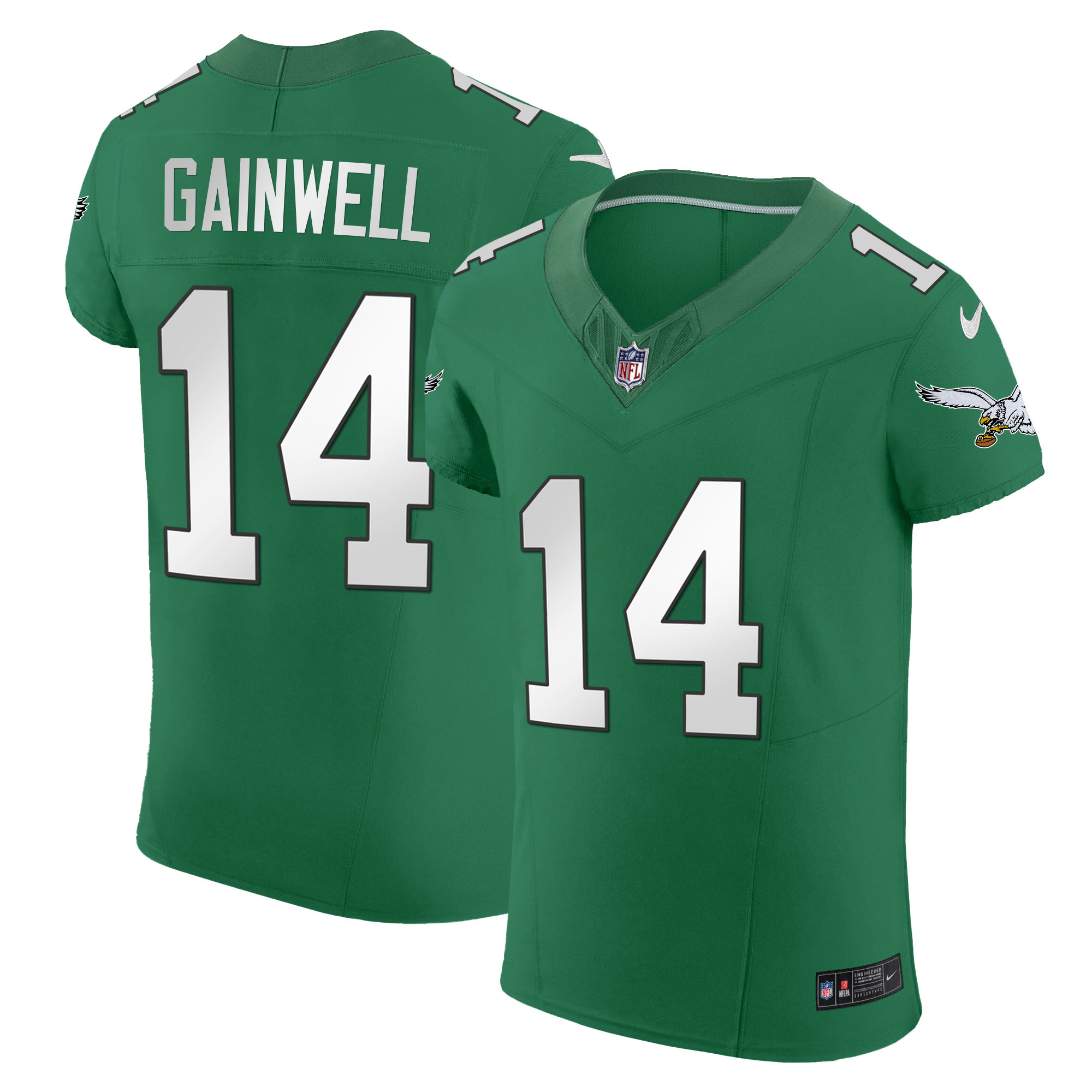 Kenneth Gainwell Men's Philadelphia Eagles Kelly Green Vapor Elite Kelly Green Jersey - All Stitched