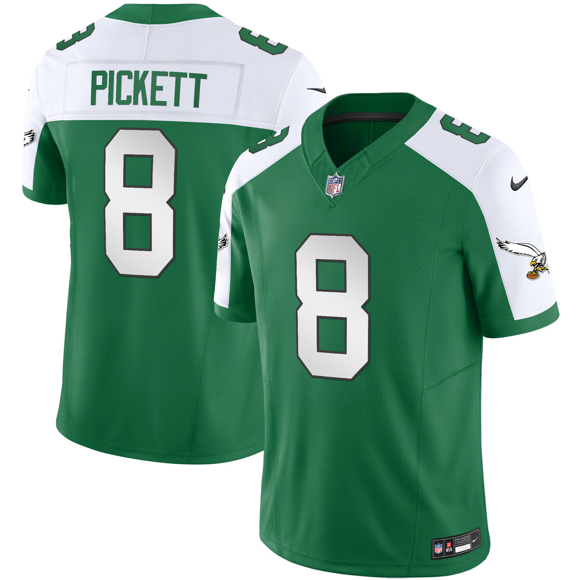 Kenny Pickett Men's Philadelphia Eagles Kelly Green Vapor Limited Kelly Alternate Jersey - All Stitched
