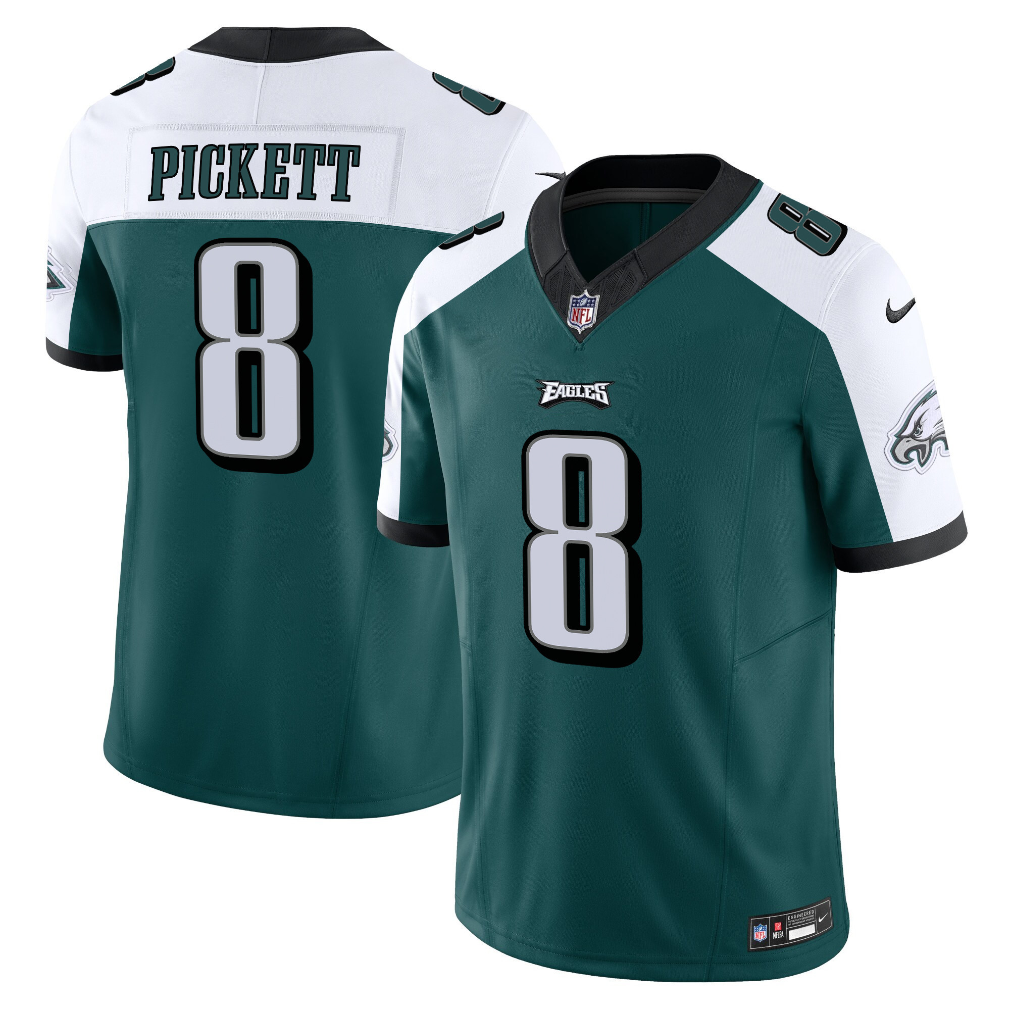 Kenny Pickett Men's Philadelphia Eagles Vapor Limited Alternate Jersey - All Stitched