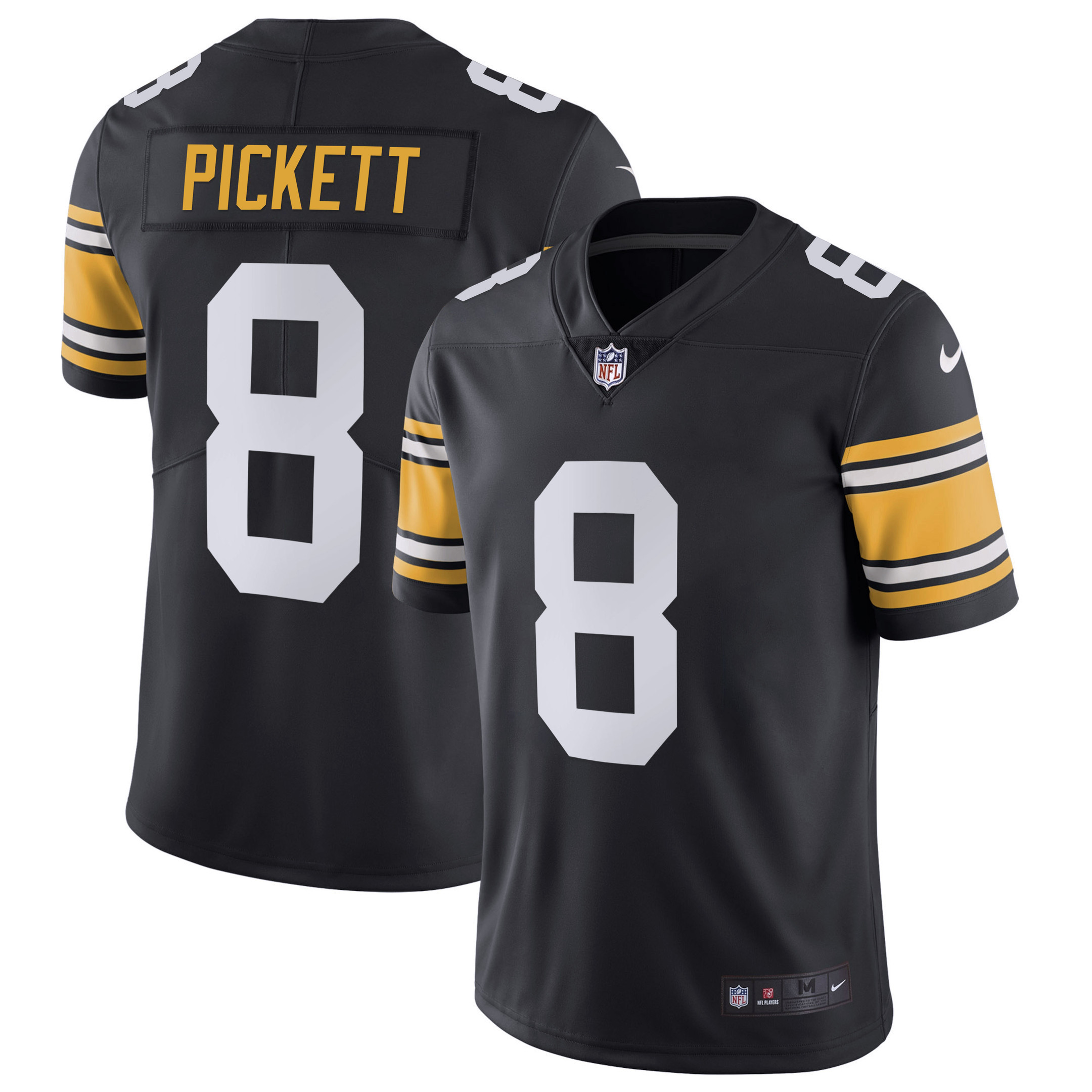 Kenny Pickett Men's Pittsburgh Steelers Alternate Vapor Untouchable Limited - Black - All Stitched Alternate Vapor Jersey - All Stitched