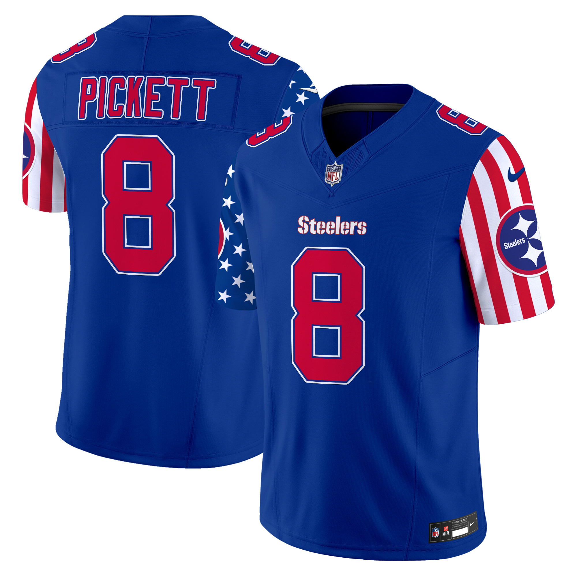 Kenny Pickett Men's Pittsburgh Steelers American Style Vapor Limited Royal Jersey - All Stitched
