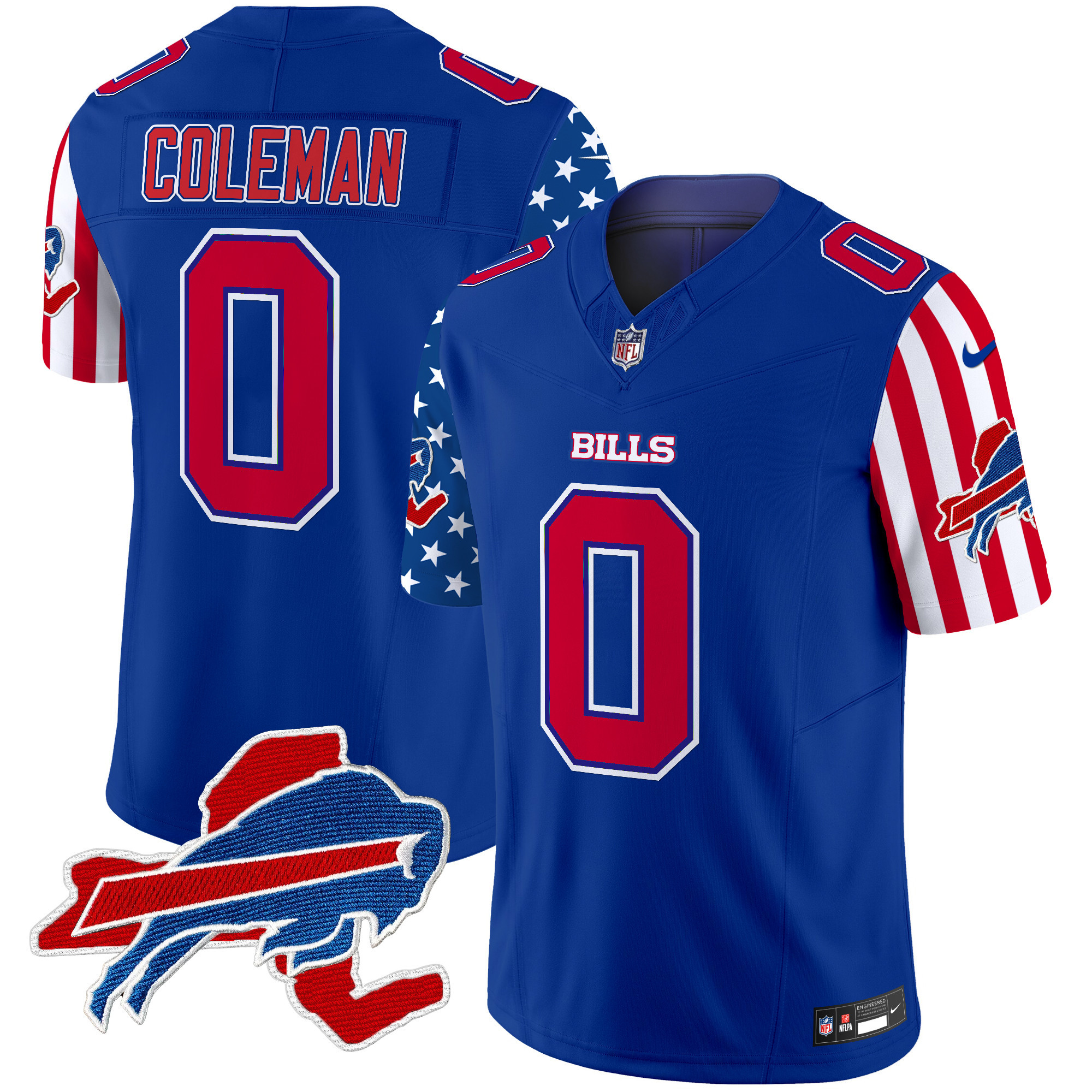 Keon Coleman Men's Buffalo Bills American Style Vapor Limited Royal Jersey - All Stitched