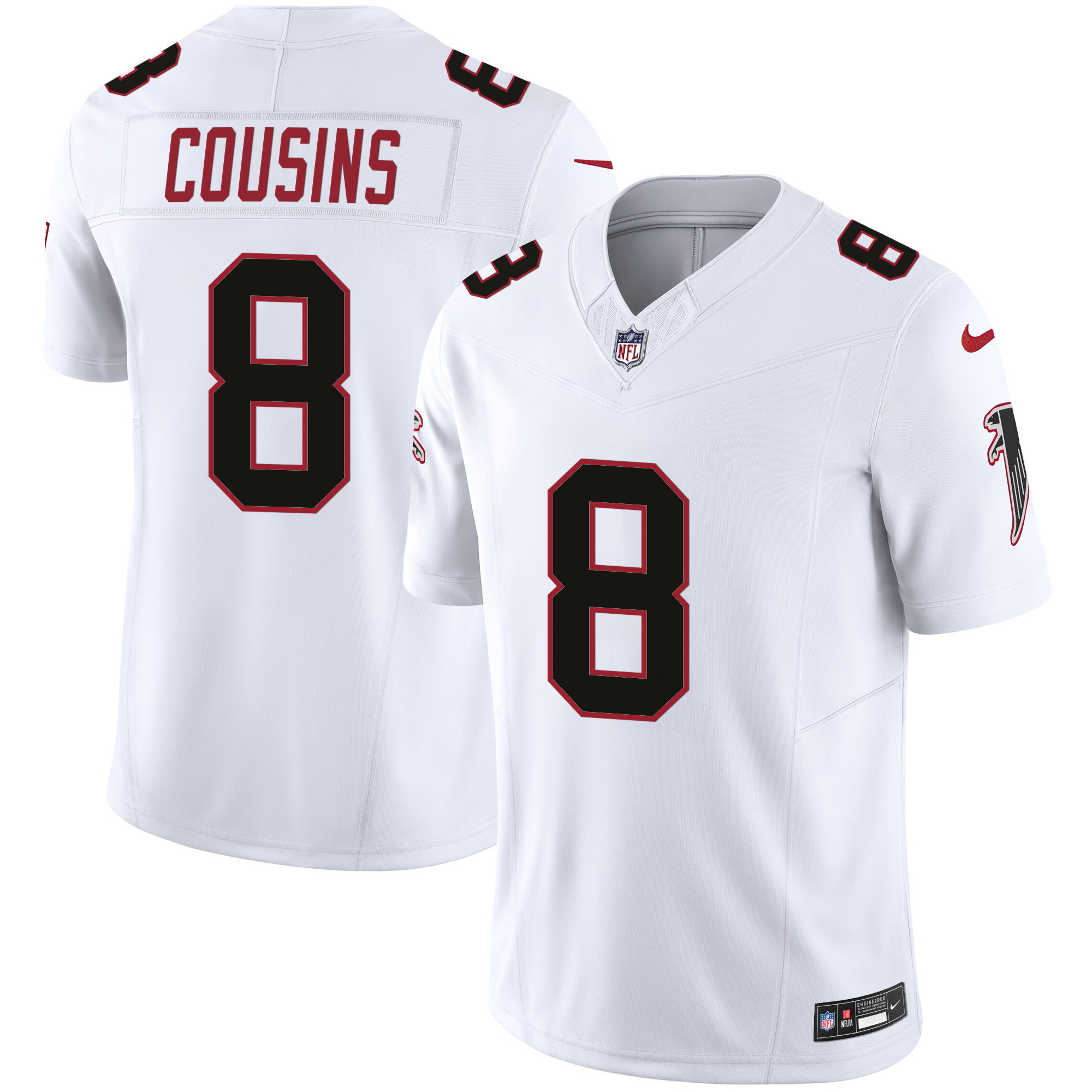 Kirk Cousins Men's Atlanta Falcons Vapor Limited White Jersey - All Stitched