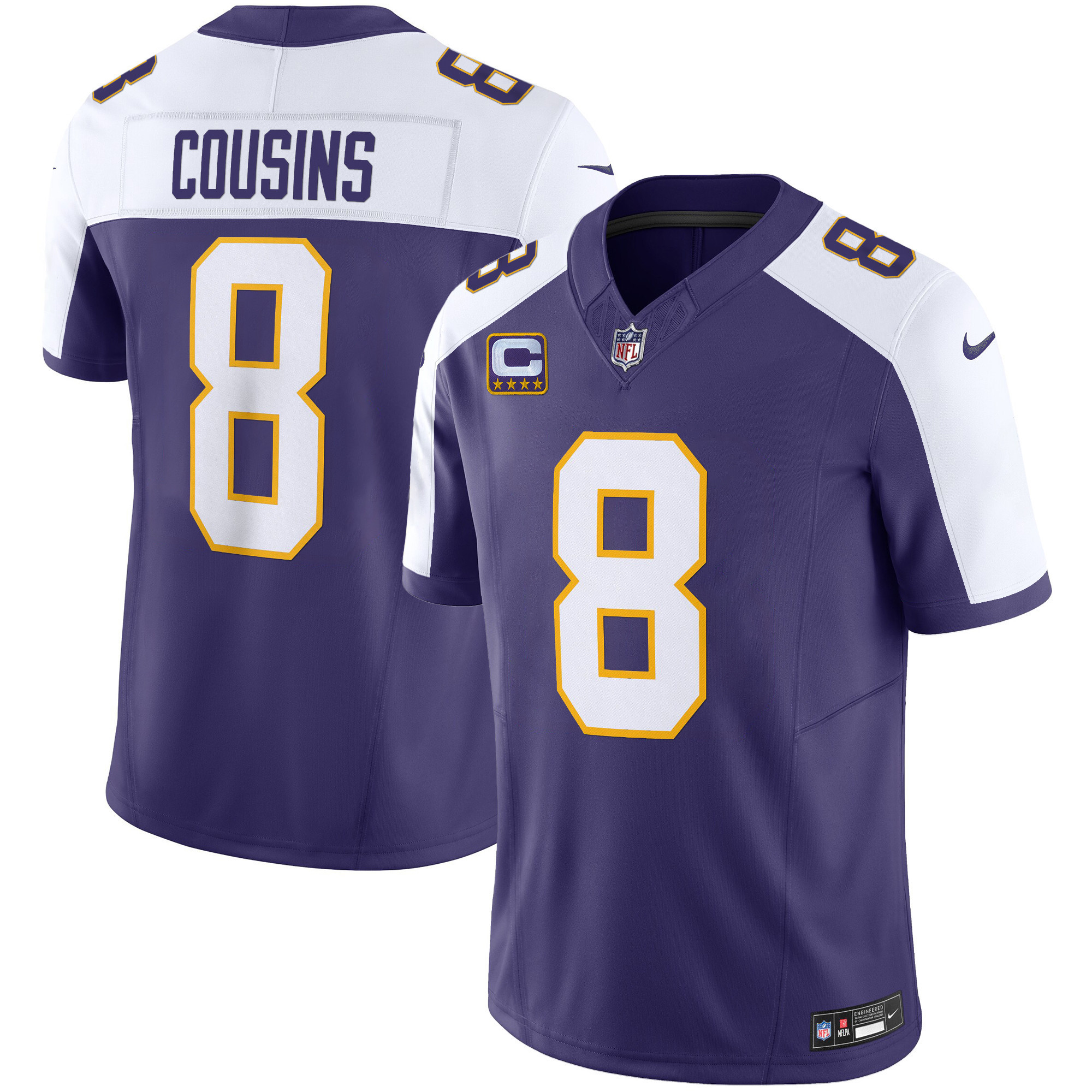 Kirk Cousins Men's Minnesota Vikings Classic Limited Alternate Jersey - All Stitched