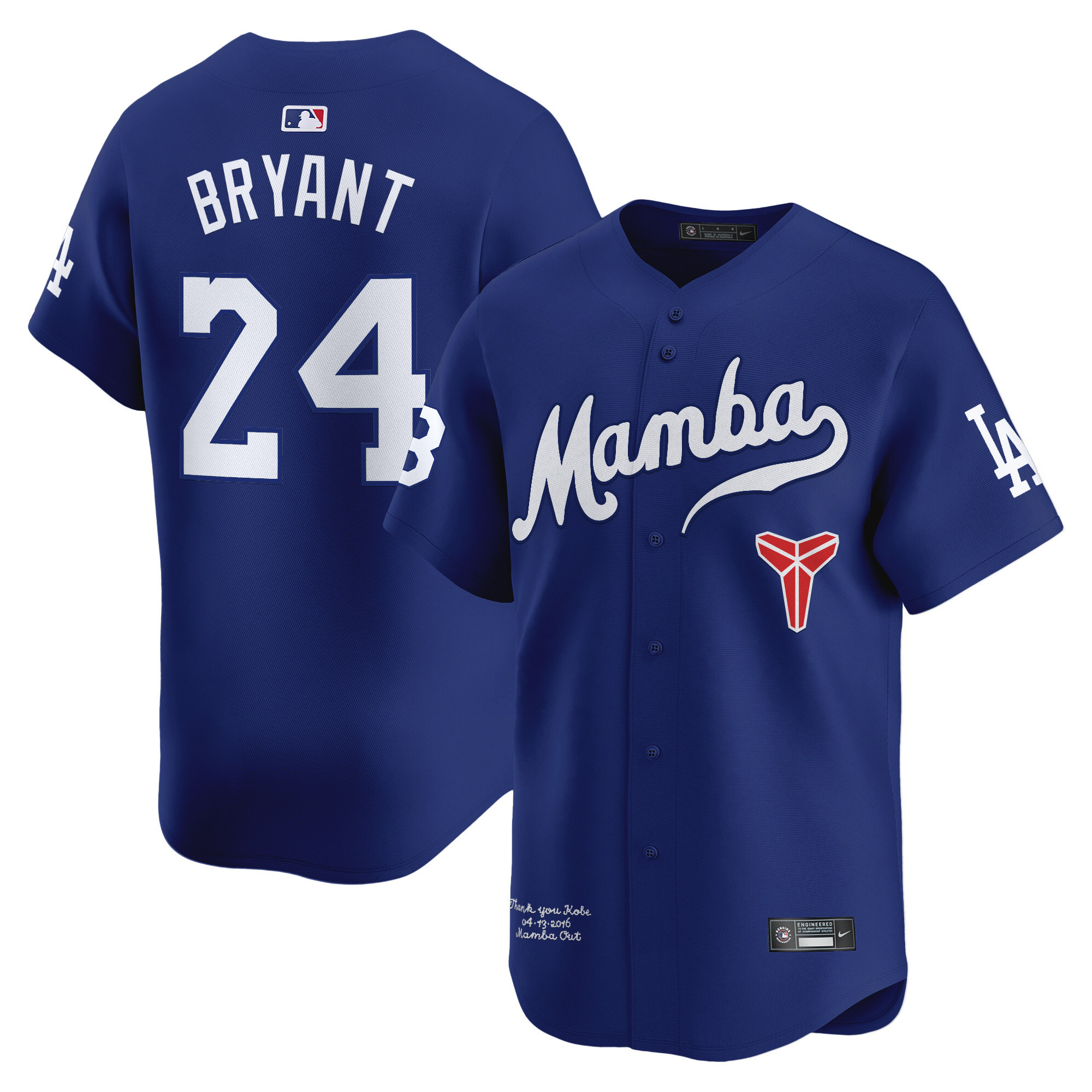 Kobe Bryant Dodger Jersey