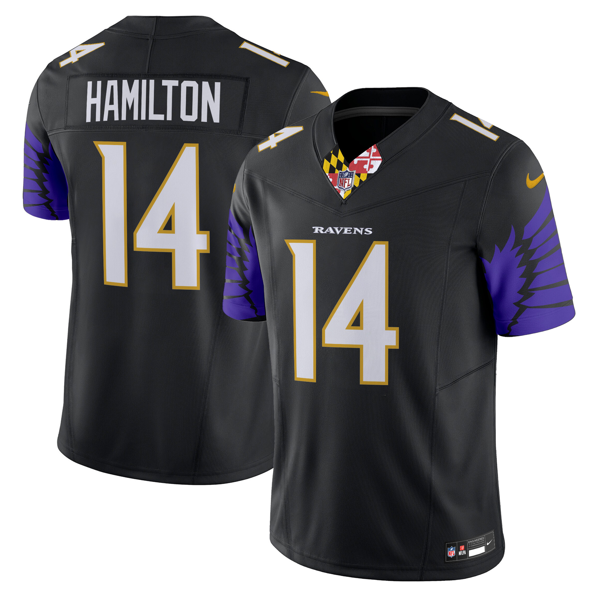 Kyle Hamilton Men's Baltimore Ravens Special Vapor Limited Black Jersey - All Stitched