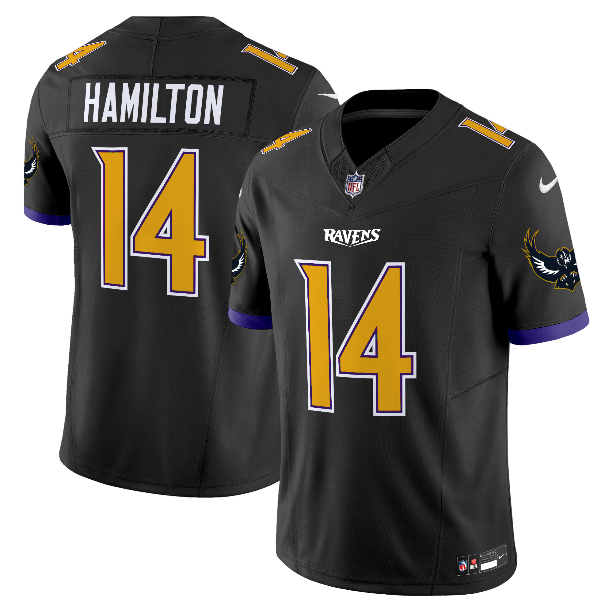 Kyle Hamilton Men's Baltimore Ravens Special Vapor Limited Black Jersey - All Stitched