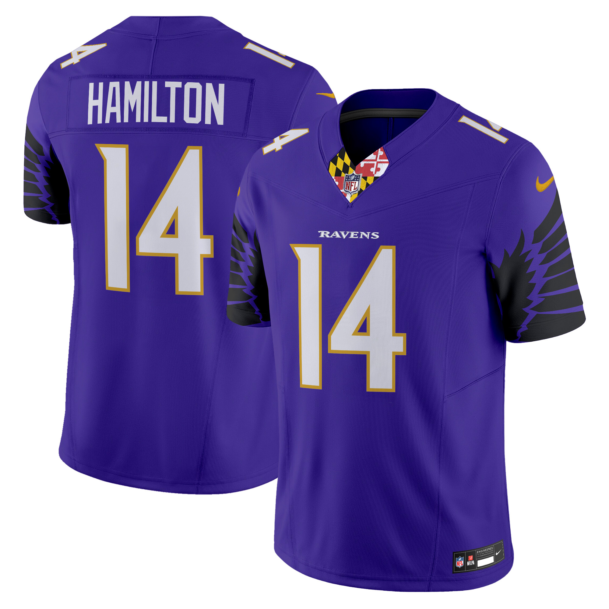 Kyle Hamilton Men's Baltimore Ravens Special Vapor Limited Purple Jersey - All Stitched