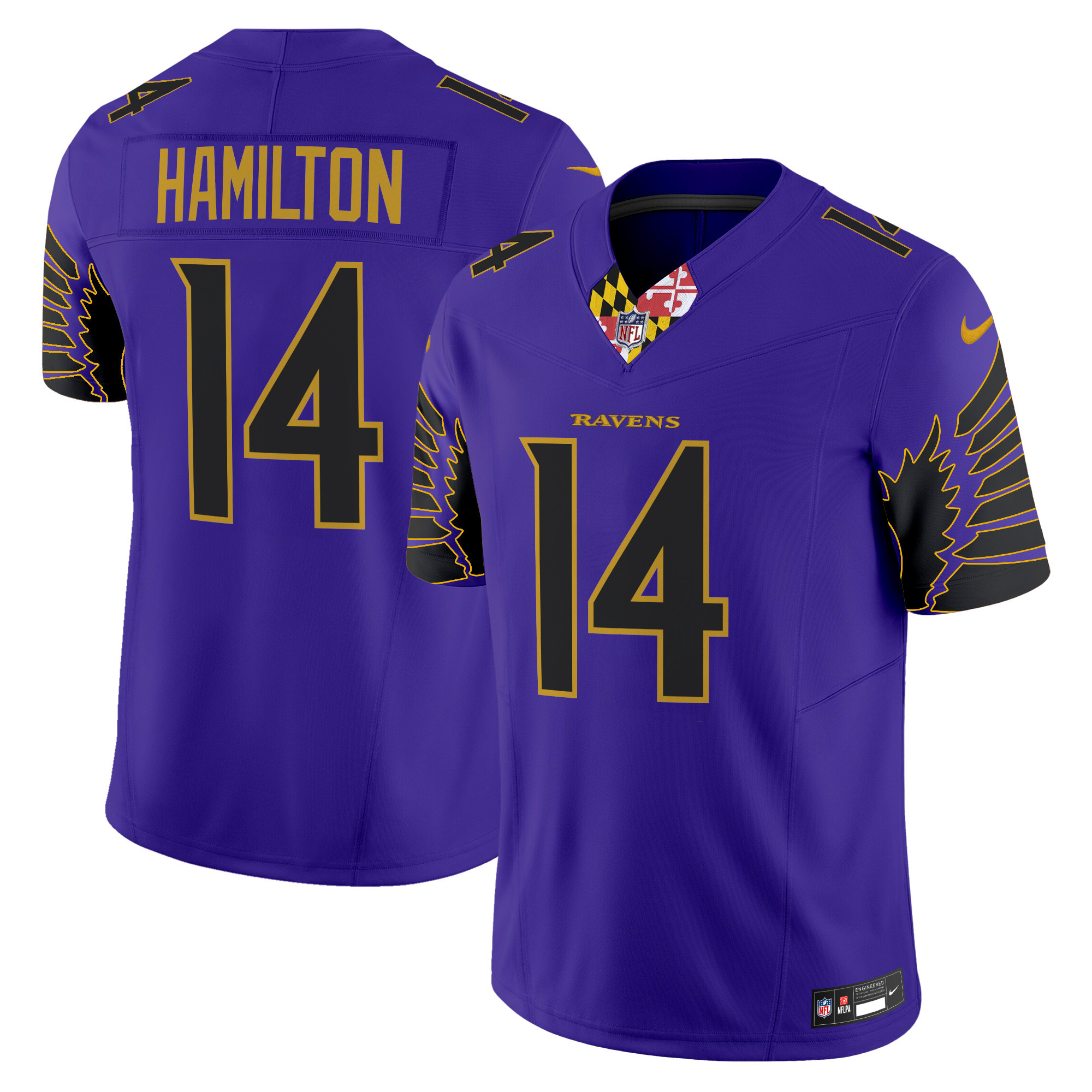 Kyle Hamilton Men's Baltimore Ravens Special Vapor Limited Purple Limited Jersey - All Stitched