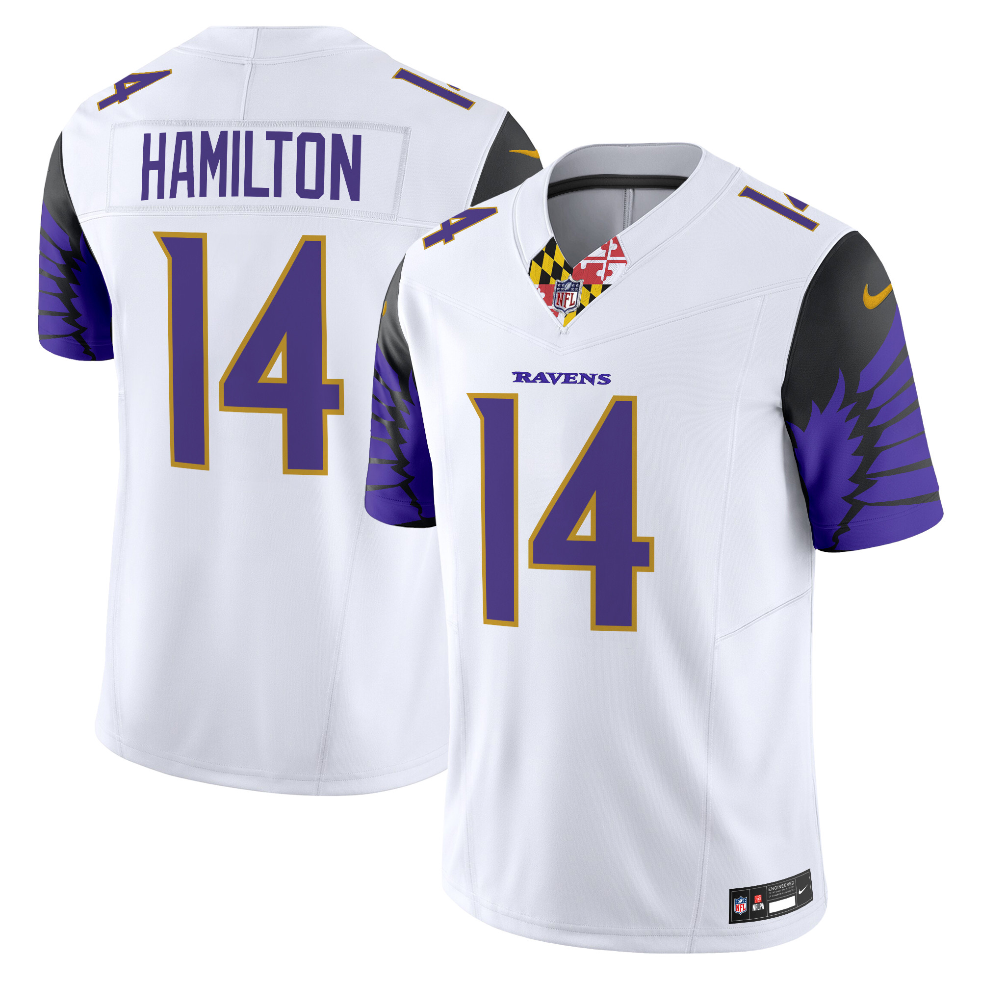 Kyle Hamilton Men's Baltimore Ravens Special Vapor Limited White Jersey - All Stitched