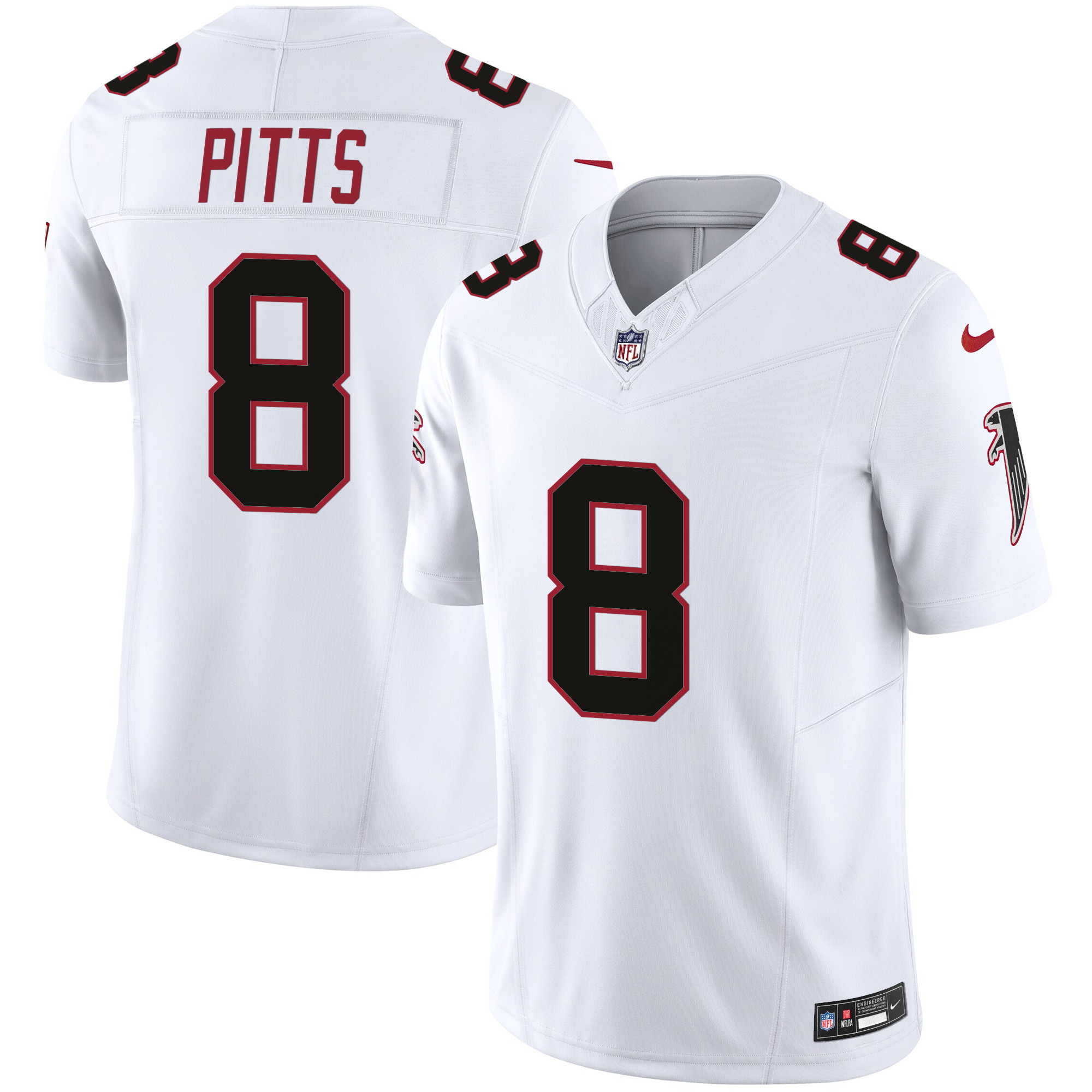 Kyle Pitts Men's Atlanta Falcons Vapor Limited White Jersey - All Stitched