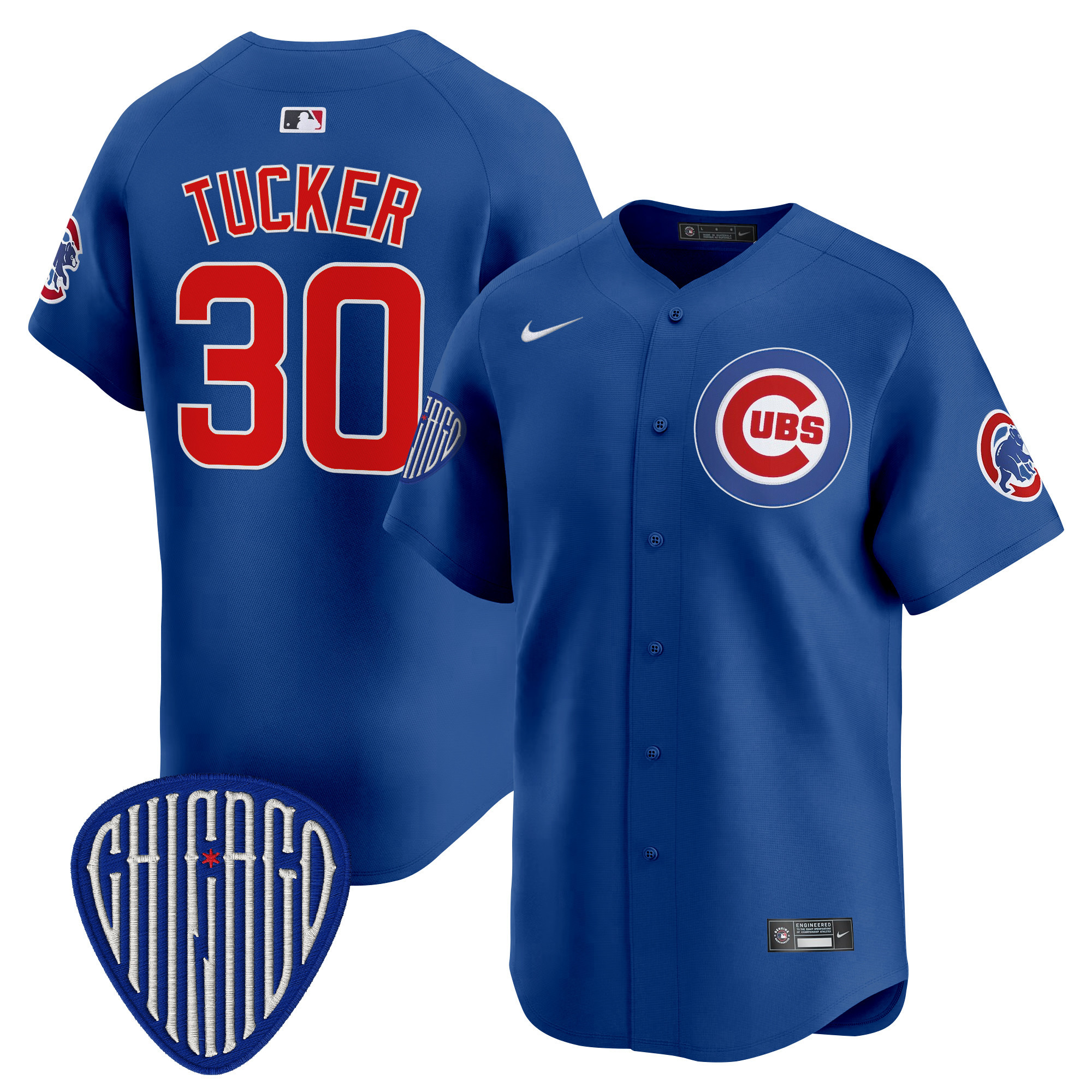Kyle Tucker Men's Chicago Cubs 2025 Vapor Premier Limited Royal Jersey - All Stitched