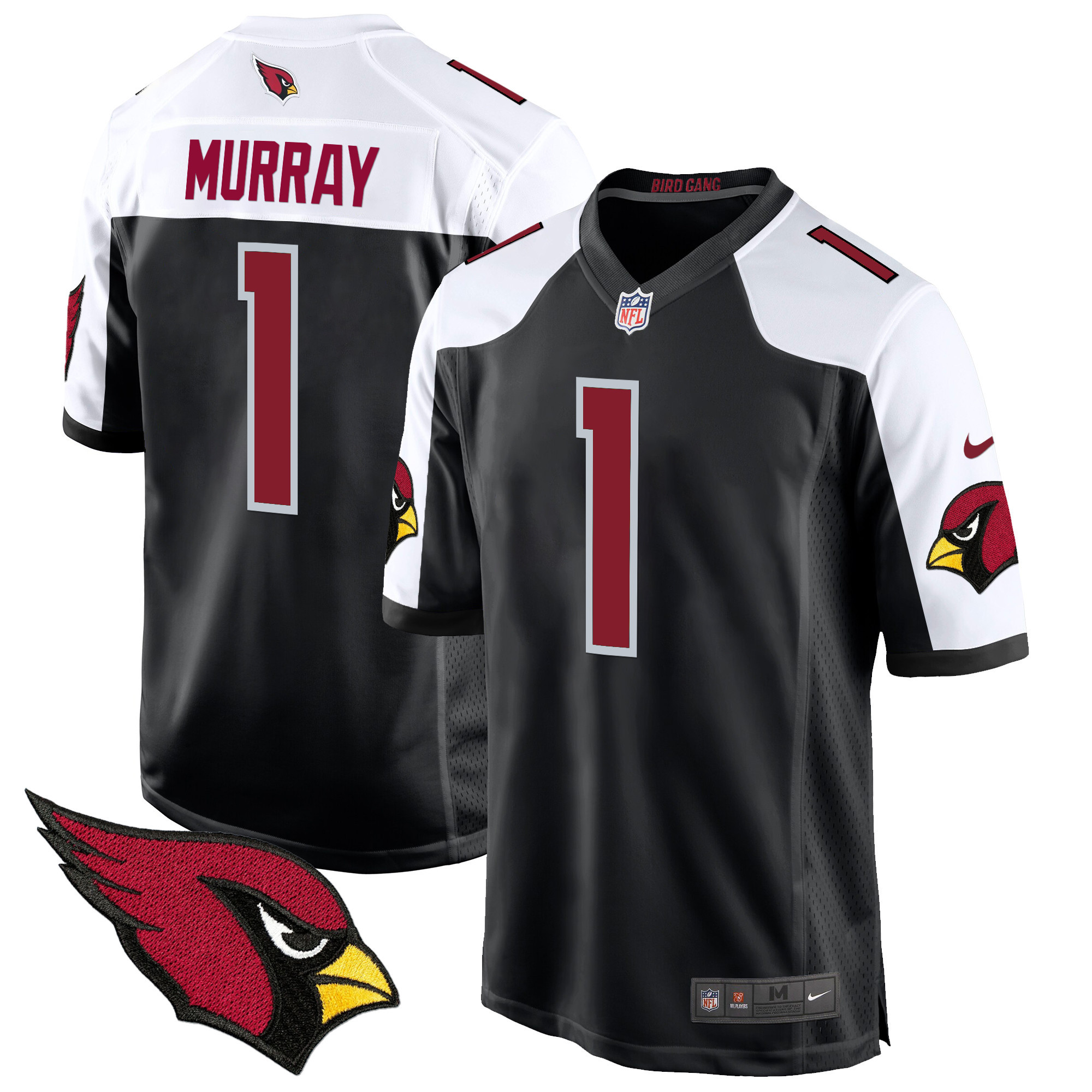 Kyler Murray Men's Arizona Cardinals 2024 Game Black Alternate Jersey - All Stitched
