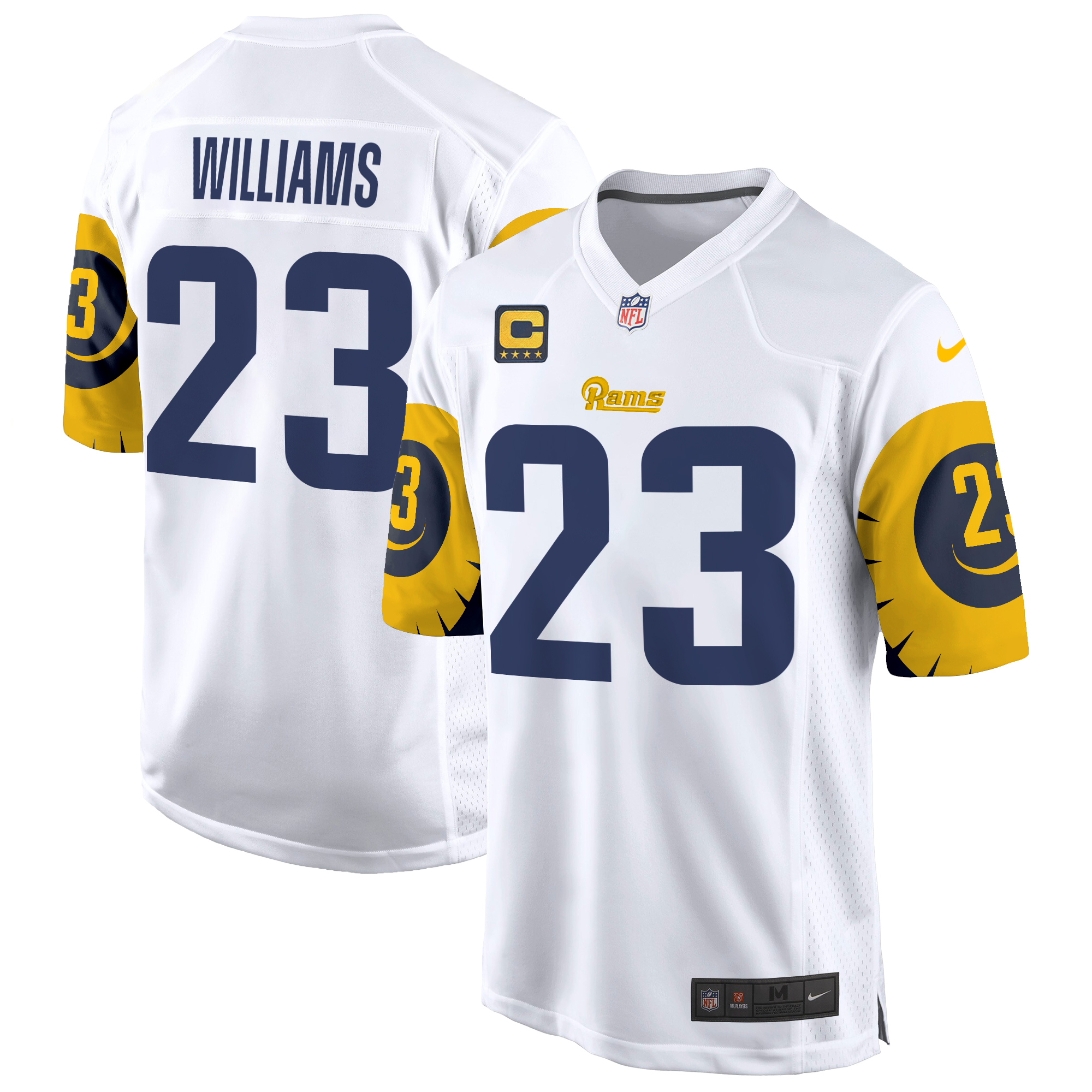 Kyren Williams Men's Los Angeles Rams Special Game White Jersey - All Stitched