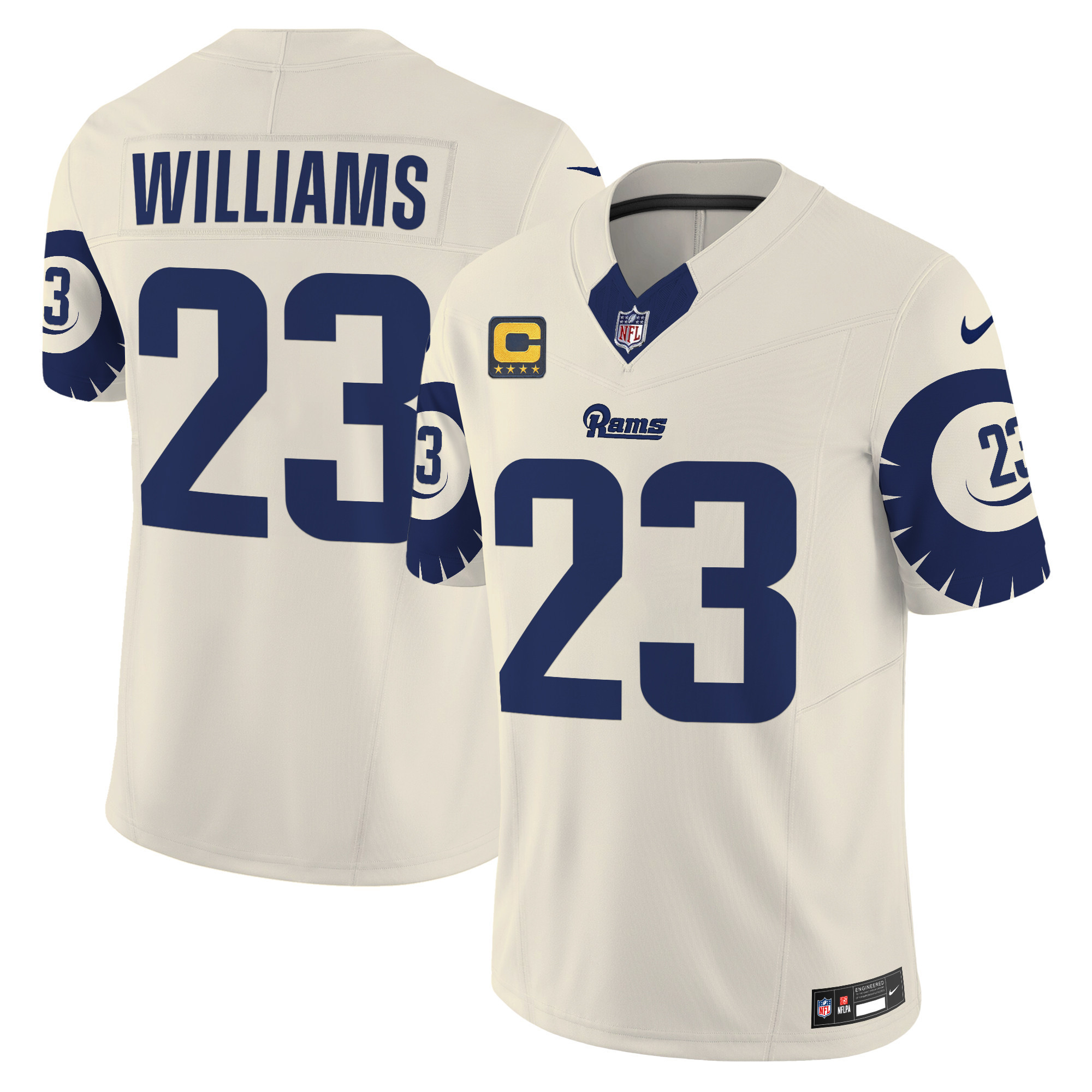 Kyren Williams Men's Los Angeles Rams Special Vapor Limited Bone Jersey - All Stitched