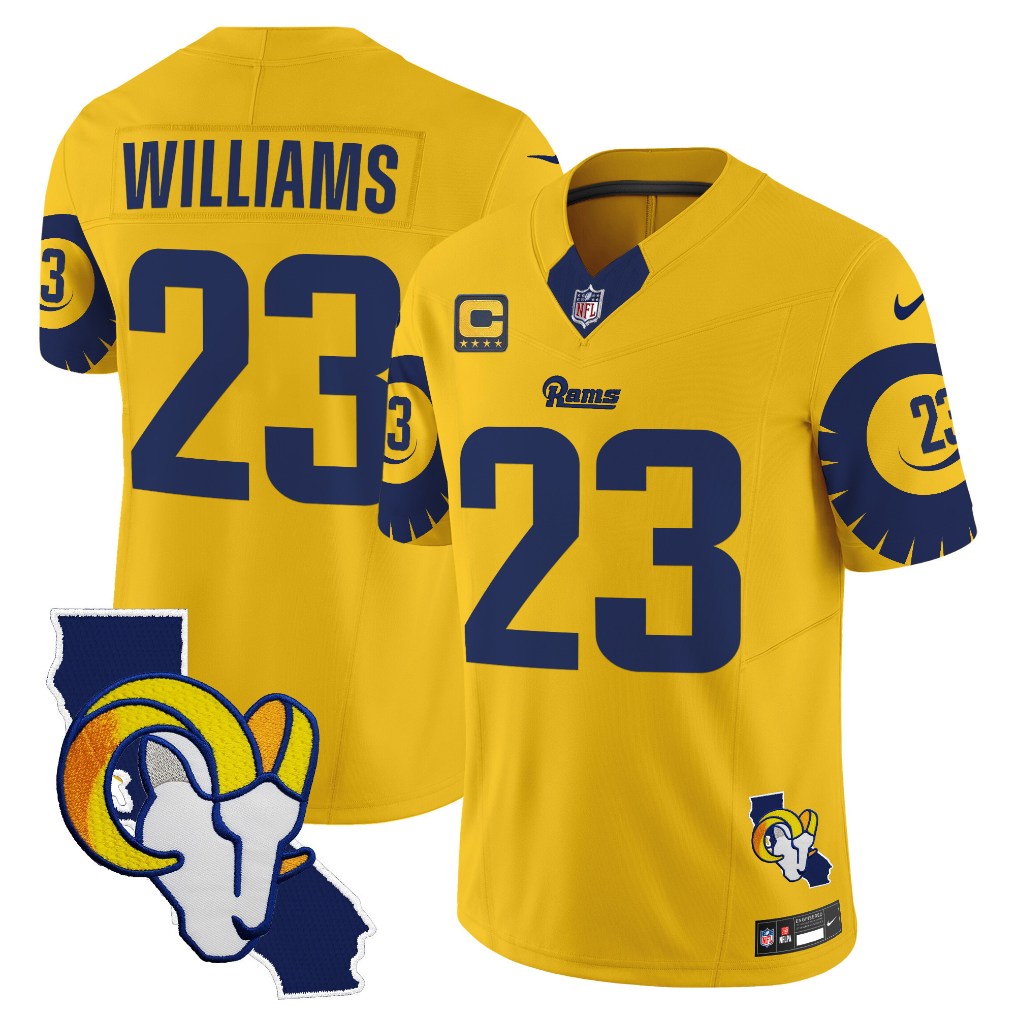 Kyren Williams Men's Los Angeles Rams Special Vapor Limited Gold Jersey - All Stitched