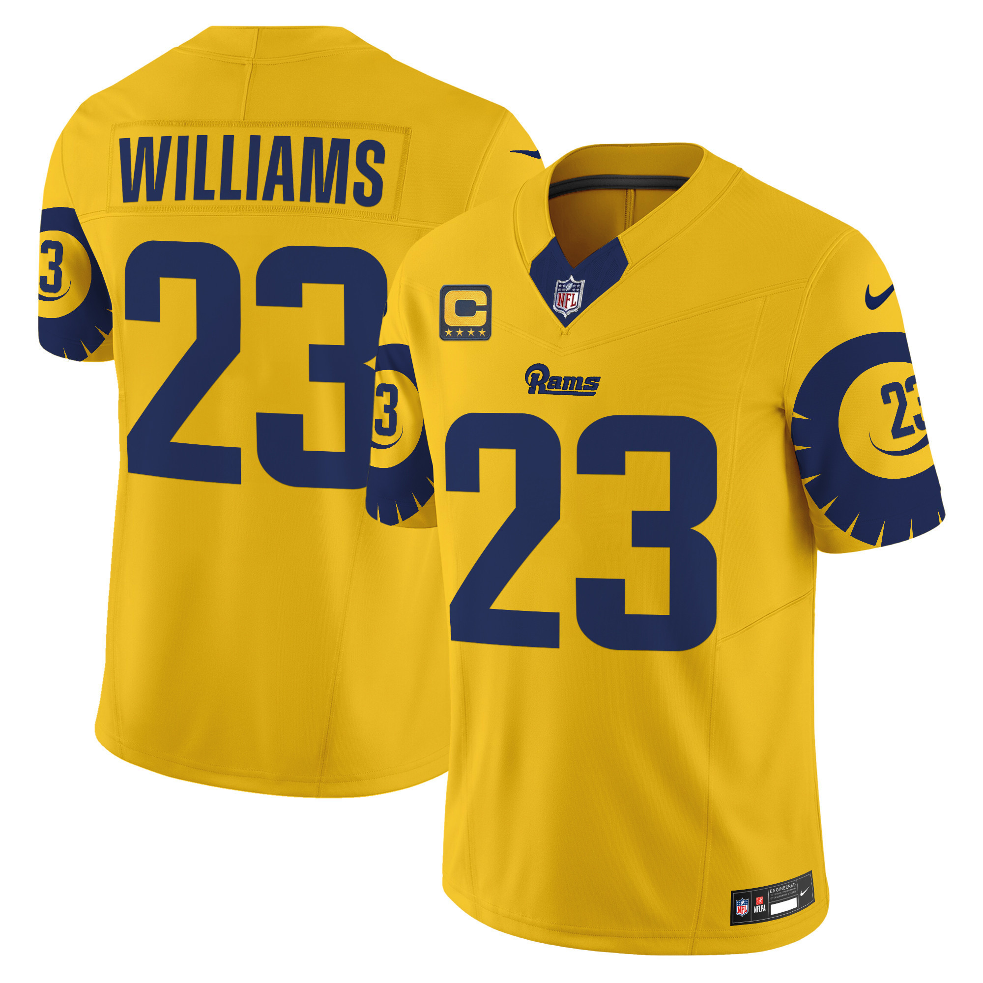 Kyren Williams Men's Los Angeles Rams Special Vapor Limited Gold Jersey - All Stitched