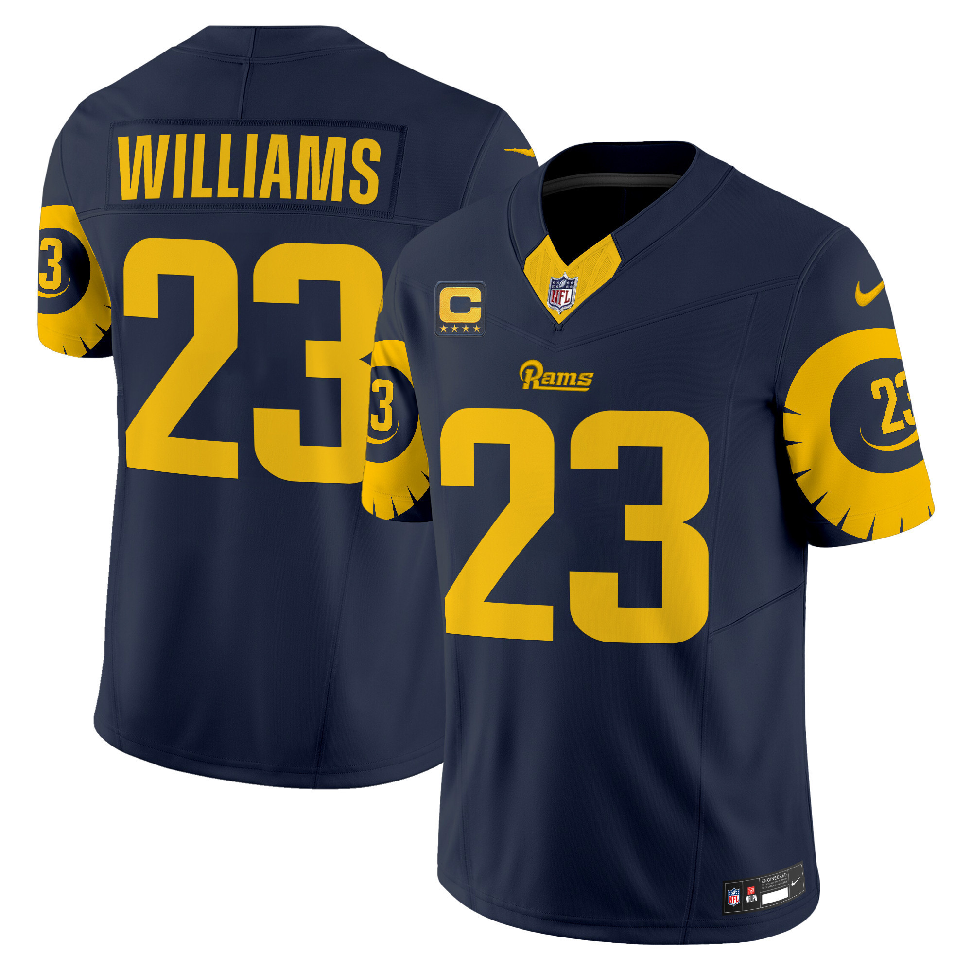 Kyren Williams Men's Los Angeles Rams Special Vapor Limited Navy Jersey - All Stitched