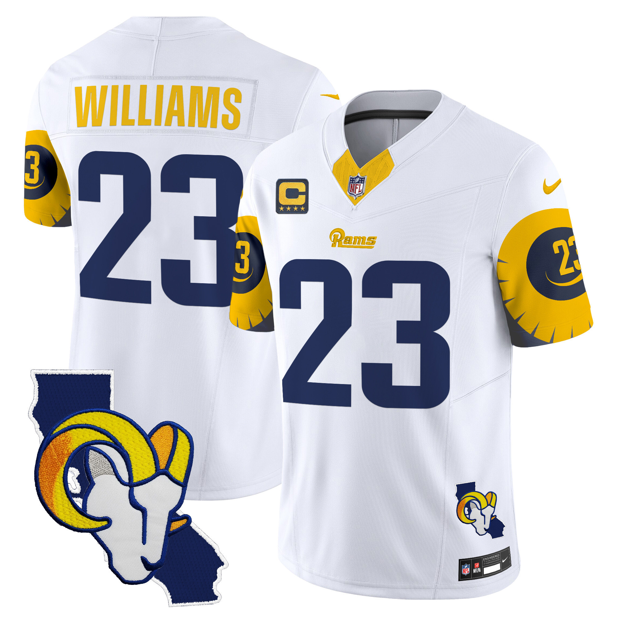 Kyren Williams Men's Los Angeles Rams Special Vapor Limited White Jersey - All Stitched