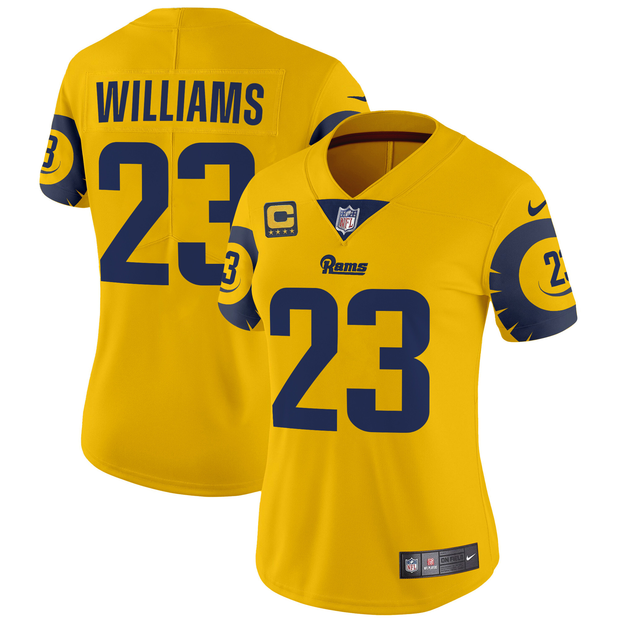 Kyren Williams Women's Los Angeles Rams Special Vapor Limited Gold Jersey - All Stitched