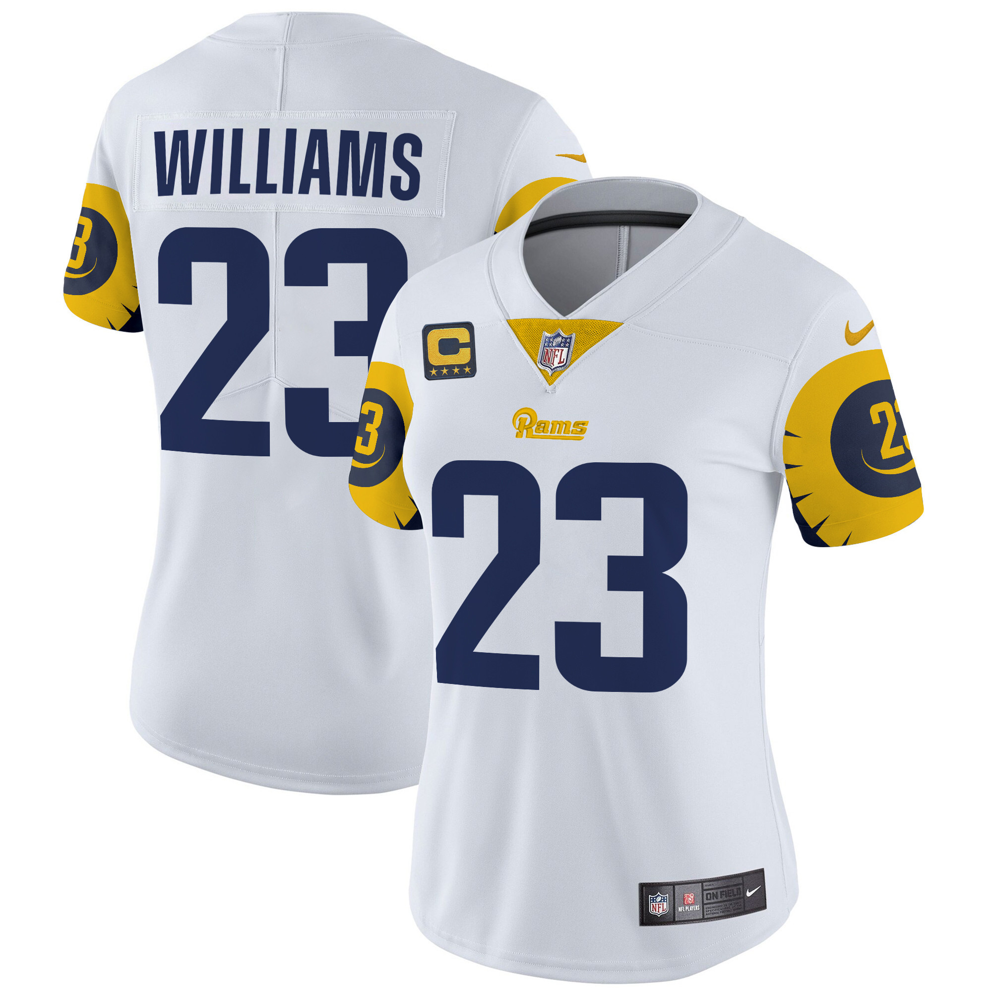 Kyren Williams Women's Los Angeles Rams Special Vapor Limited White Jersey - All Stitched