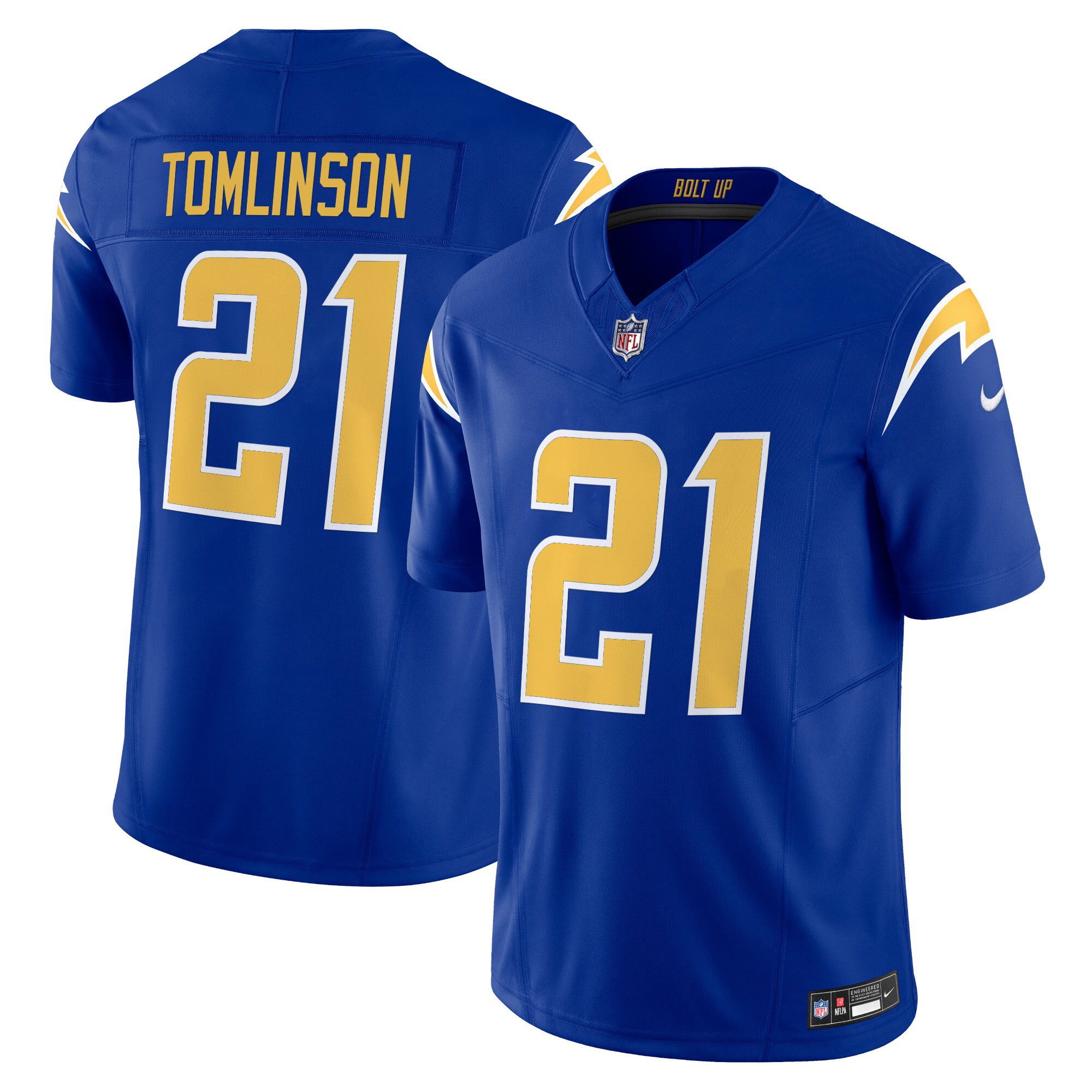 LaDainian Tomlinson Men's Los Angeles Chargers 2024 Vapor Limited Royal Jersey - All Stitched