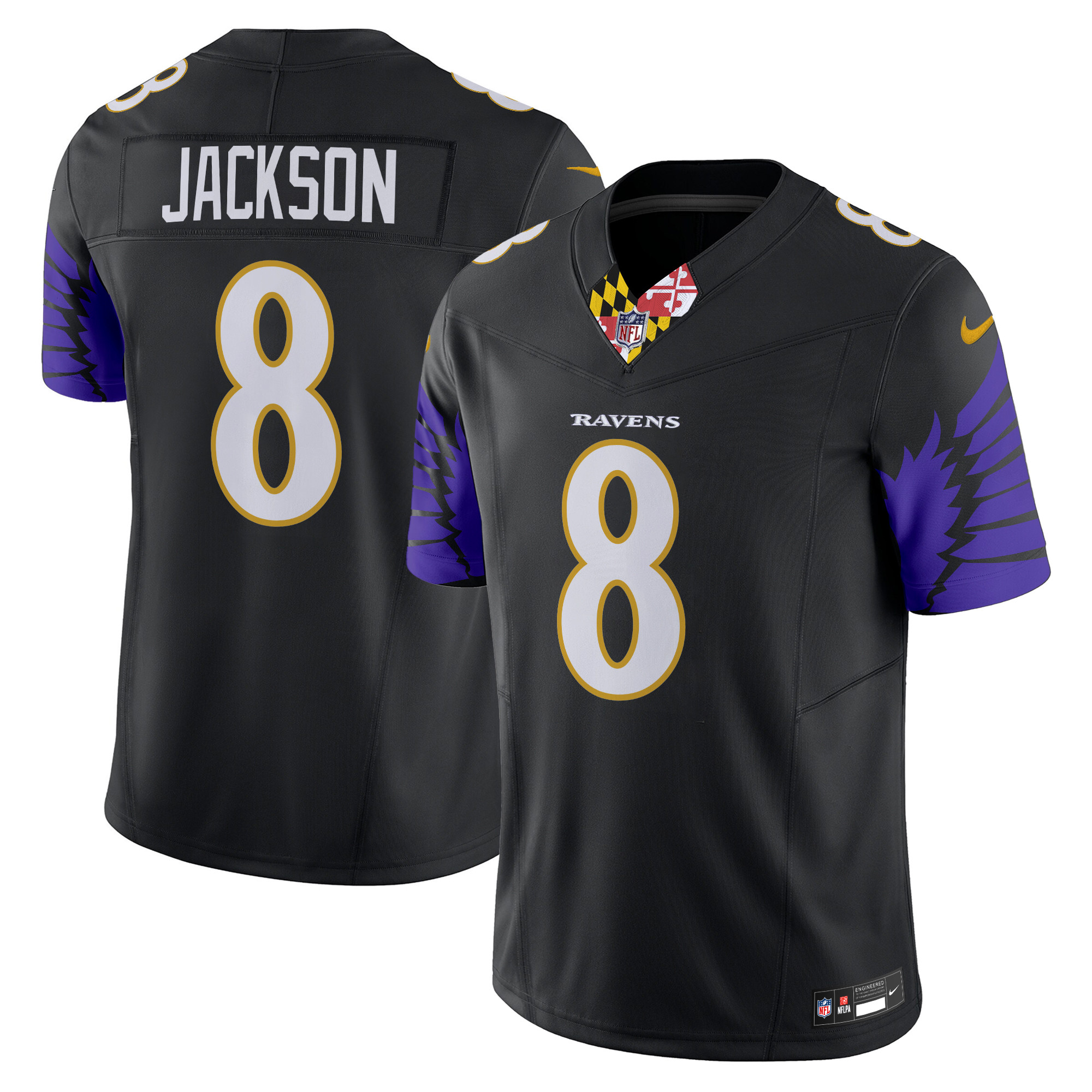 Lamar Jackson Men's Baltimore Ravens Special Vapor Limited Black Jersey - All Stitched