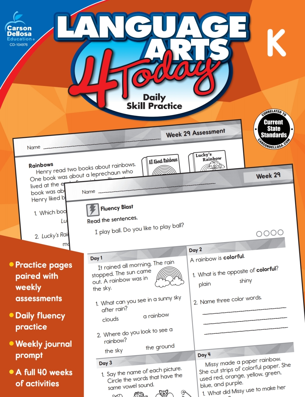 Language Arts 4 Today, Grade K - (PDF/EPUB Version)