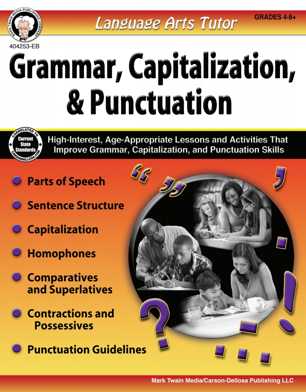 Language Arts Tutor: Grammar, Capitalization, and Punctuation, Grades 4 - 8 - (PDF/EPUB Version)