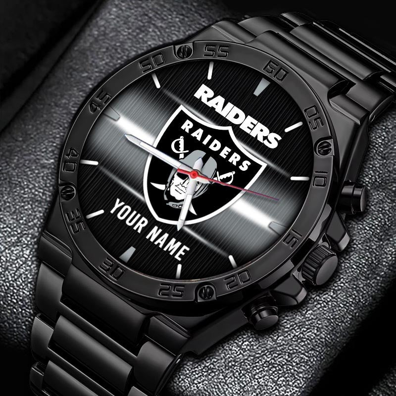 Las Vegas Raiders Custom Name Fan Watch