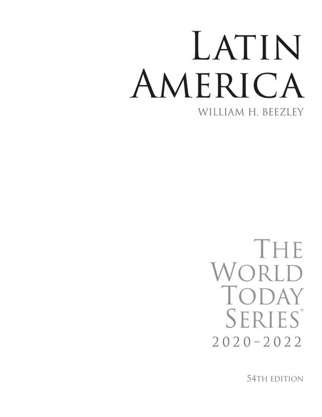 Latin America 2020-2022 54th Edition - (PDF/EPUB Version)