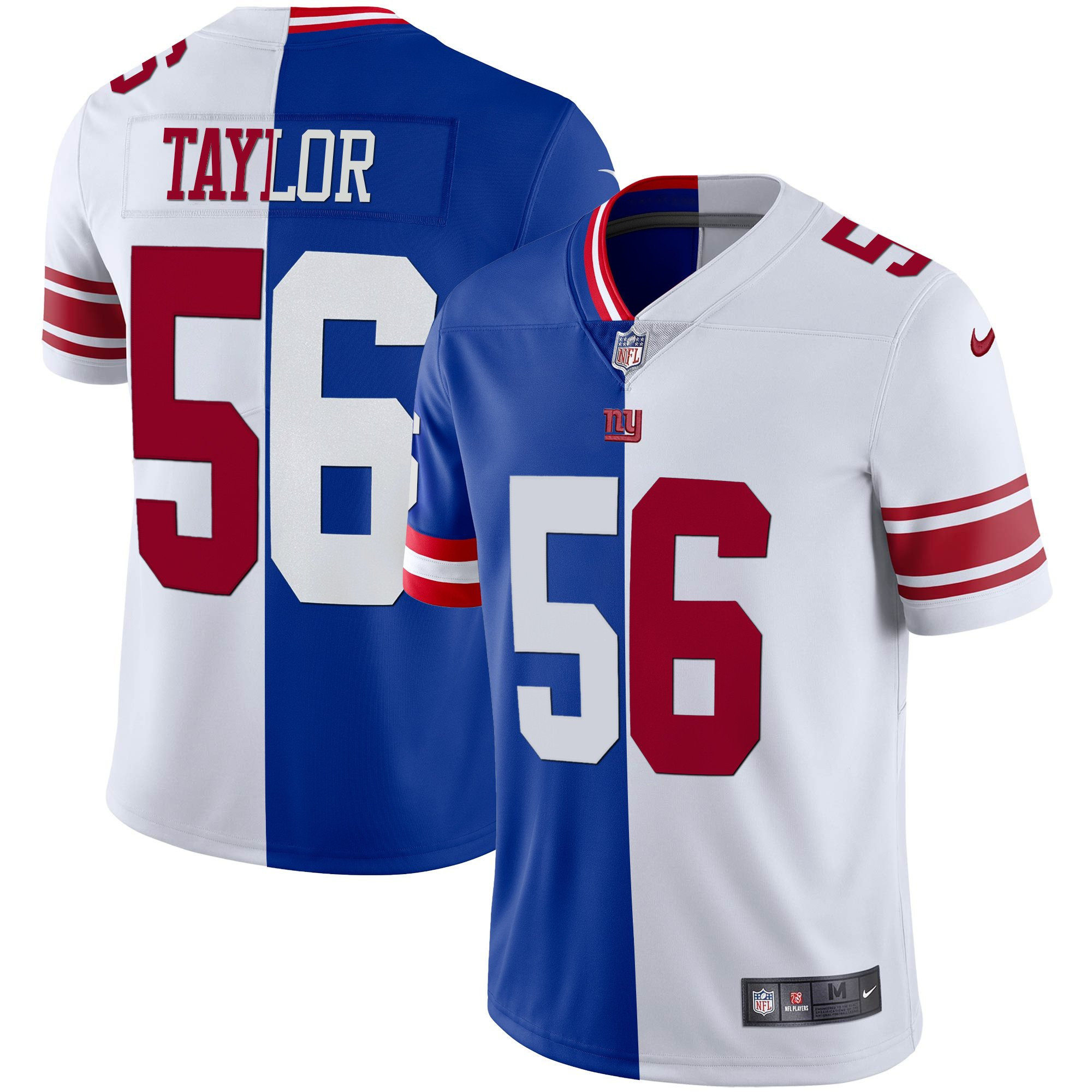 Lawrence Taylor Men's New York Giants Vapor Gold Split Jersey - All Stitched