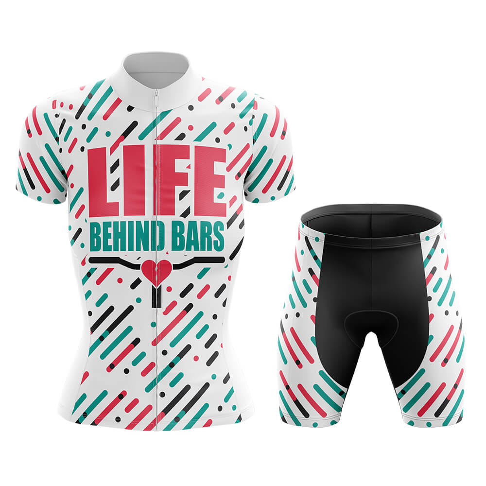 Life Behind Bars - Women Cycling Jersey + Shorts