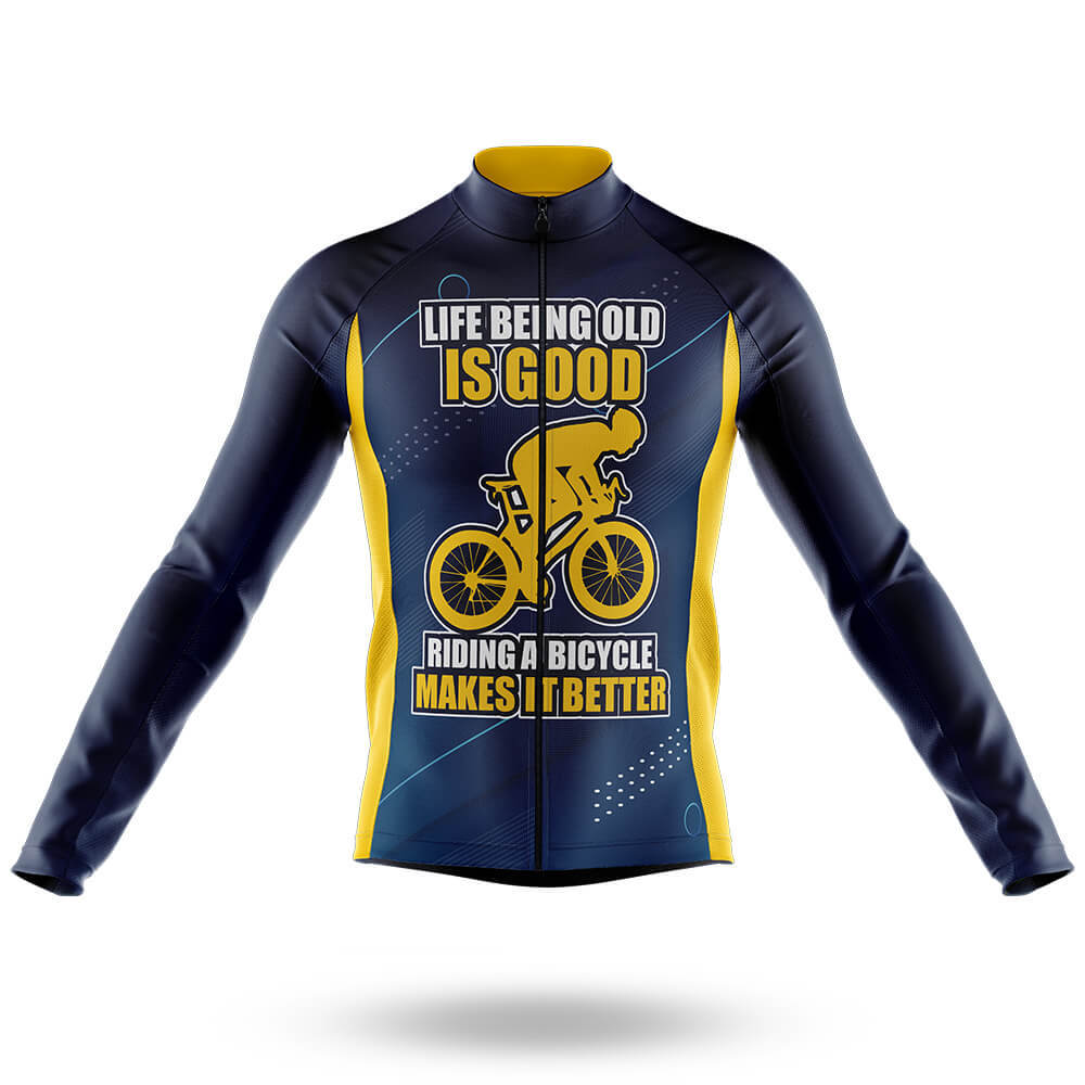 Life Being Old Is Good - Men's Cycling Long Sleeve Jersey