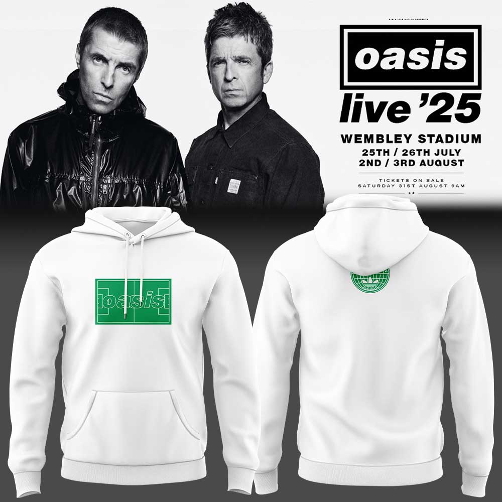 Limited Edition Oasis â€œLive â€™25â€ White Hoodie