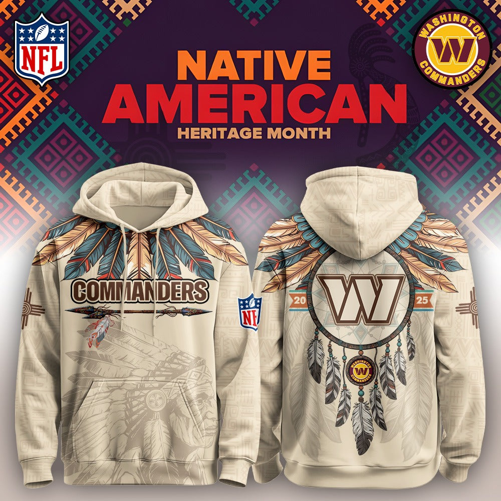 Limited Edition Washington Football Native American Heritage Month Hoodie