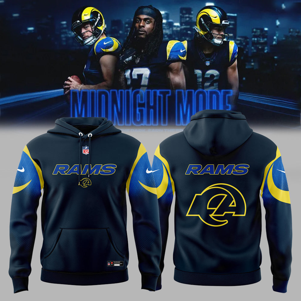 Limited Editon LA.Rams New Rivalries Mid Night Mod Uniform 2025 Hoodie