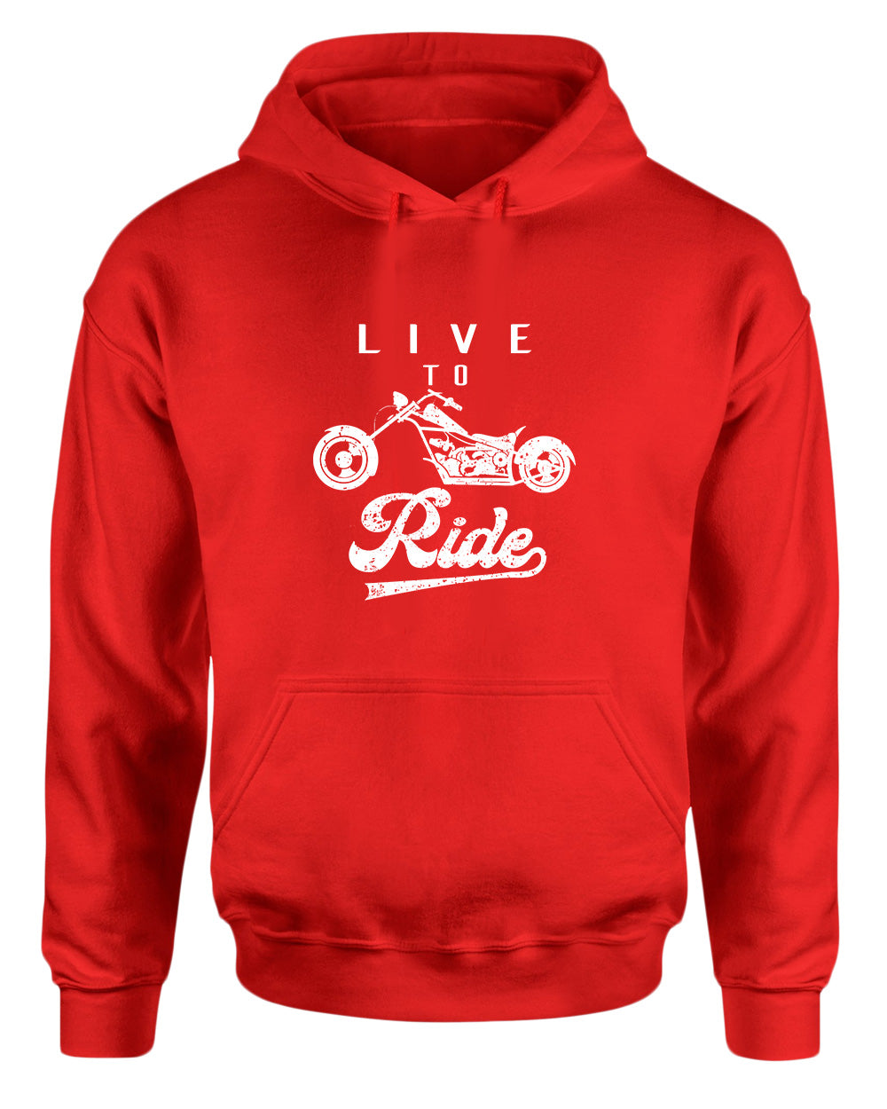 Live to ride motorcycle hoodie